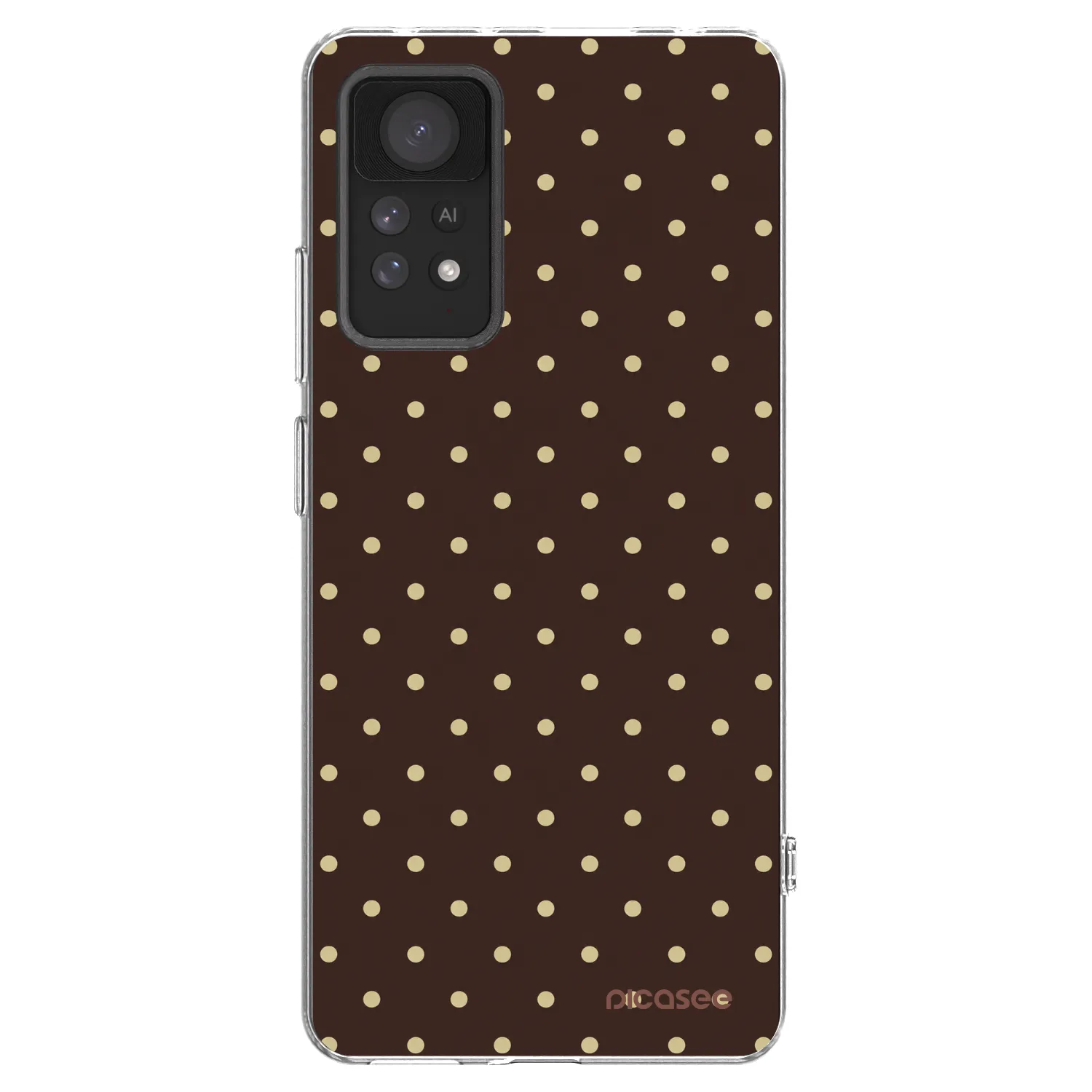 Picasee Xiaomi Redmi Note 11 Pro Hülle - Transparentes Silikon - Vanilla Dots & Chocolate