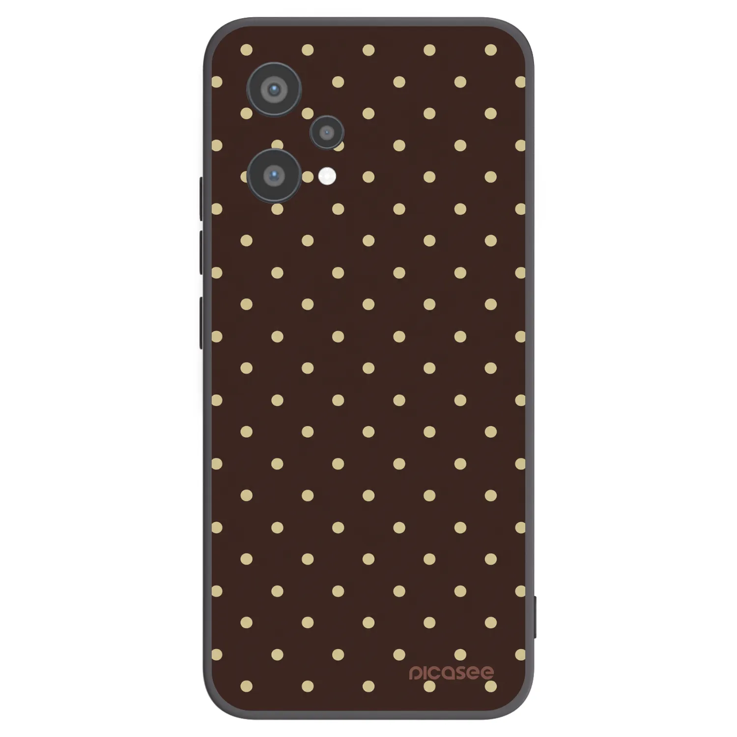 Picasee Realme 9 Pro 5G Hülle - Schwarzes Silikon - Vanilla Dots & Chocolate
