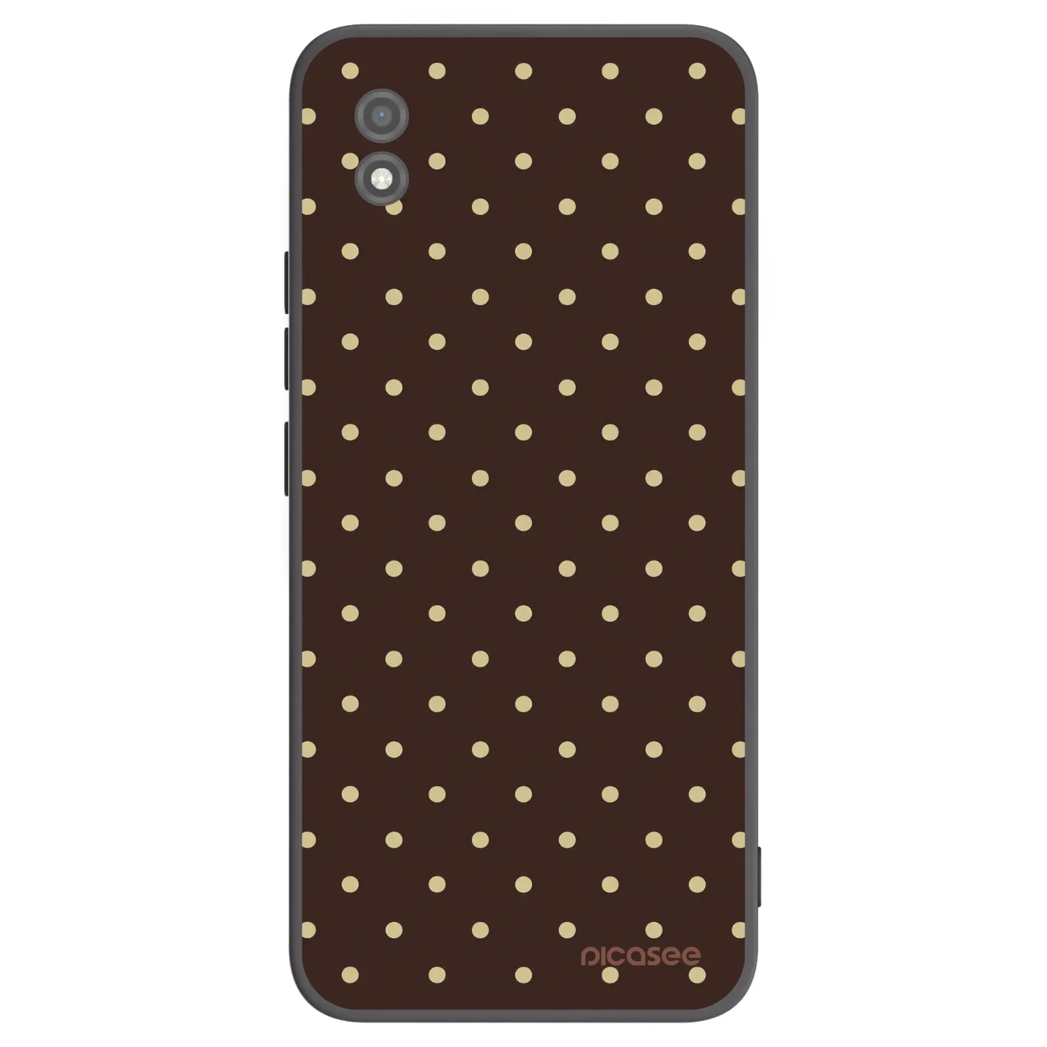 Picasee Realme C11 (2021) Hülle - Schwarzes Silikon - Vanilla Dots & Chocolate