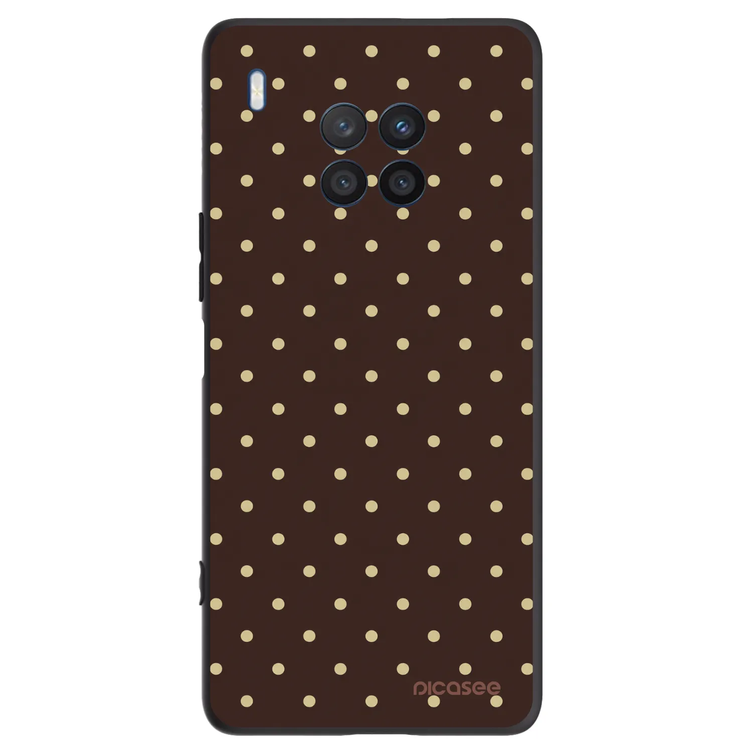 Picasee Honor 50 Lite Hülle - Schwarzes Silikon - Vanilla Dots & Chocolate