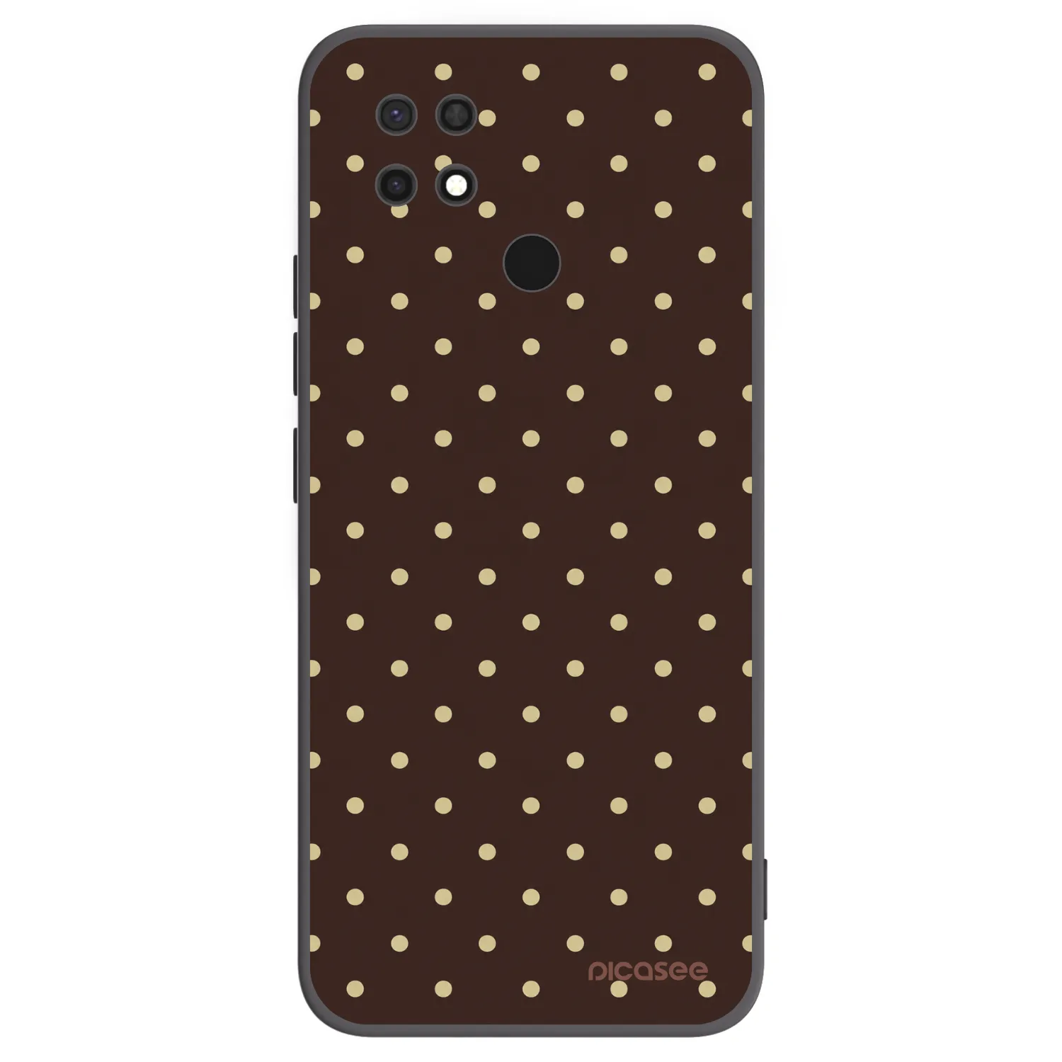 Picasee Xiaomi Redmi 10C Hülle - Schwarzes Silikon - Vanilla Dots & Chocolate