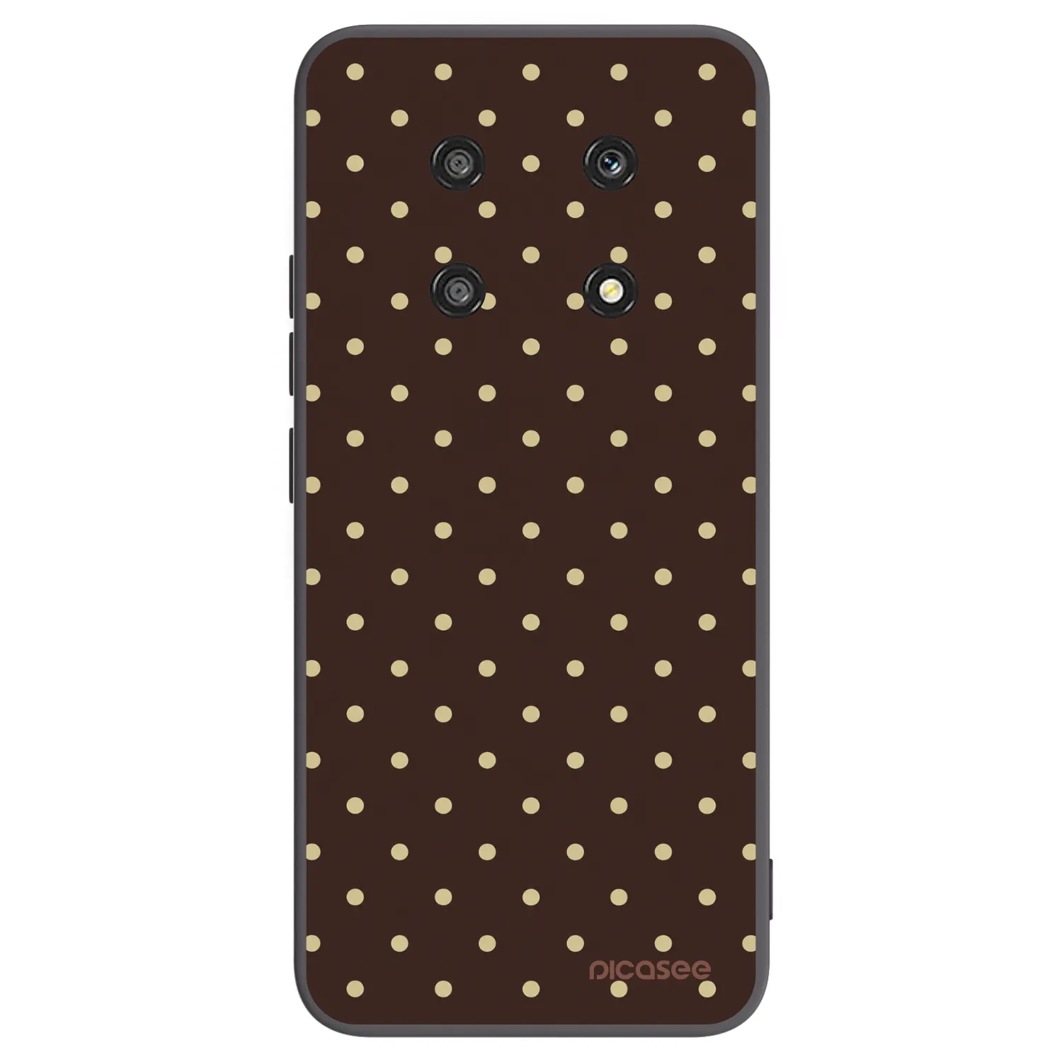 Picasee Honor Magic4 Lite 5G Hülle - Schwarzes Silikon - Vanilla Dots & Chocolate