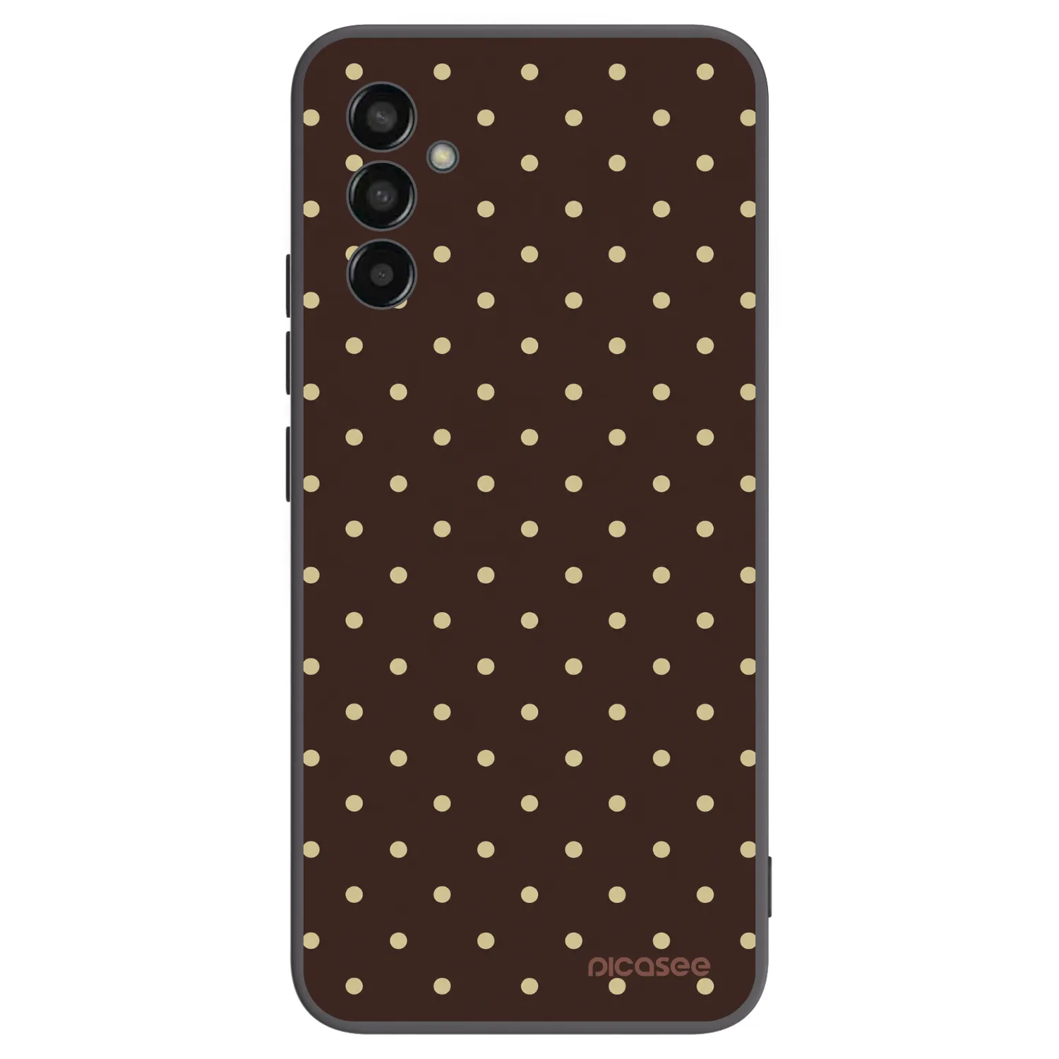 Picasee Samsung Galaxy M13 M135F Hülle - Schwarzes Silikon - Vanilla Dots & Chocolate