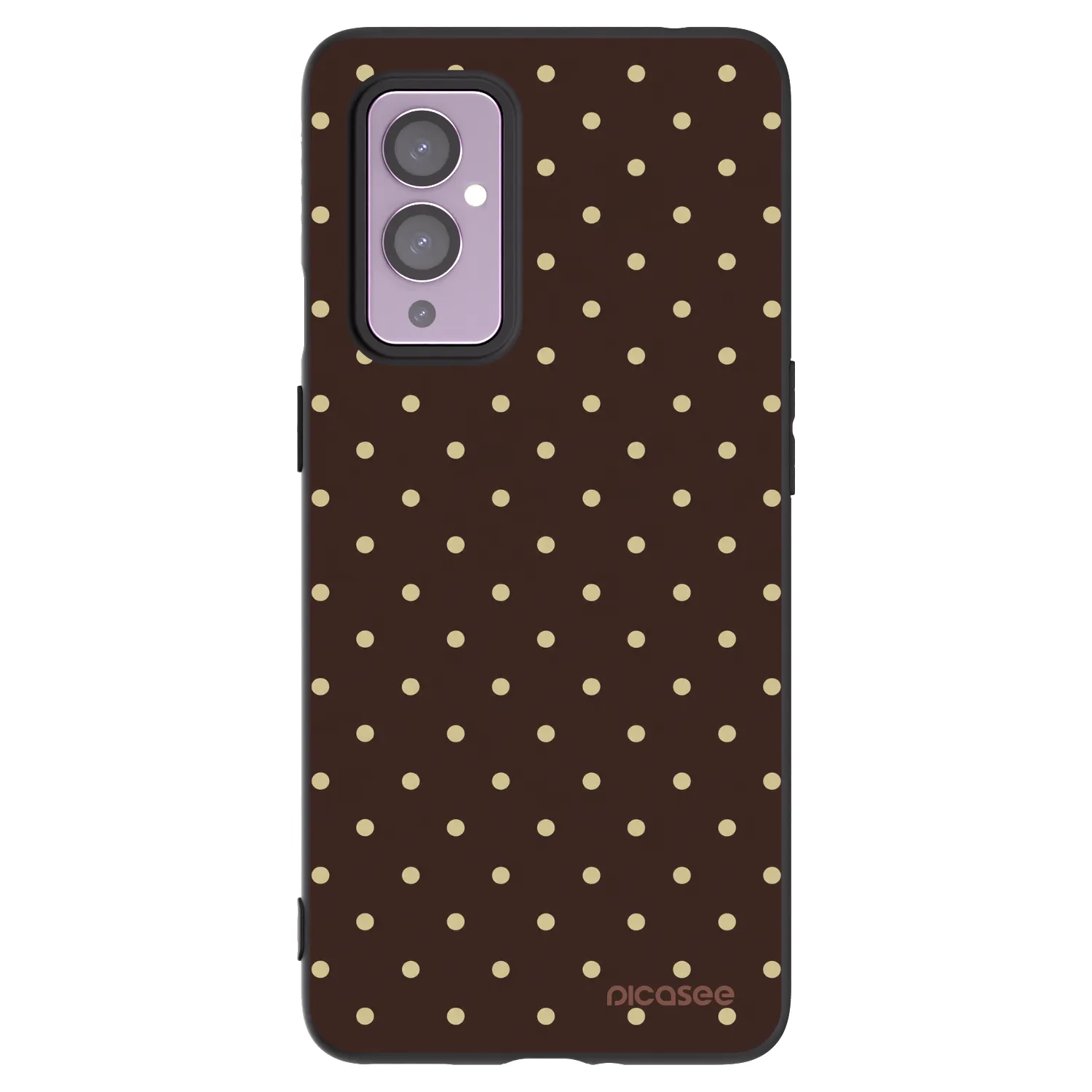 Picasee OnePlus 9 Hülle - Schwarzes Silikon - Vanilla Dots & Chocolate