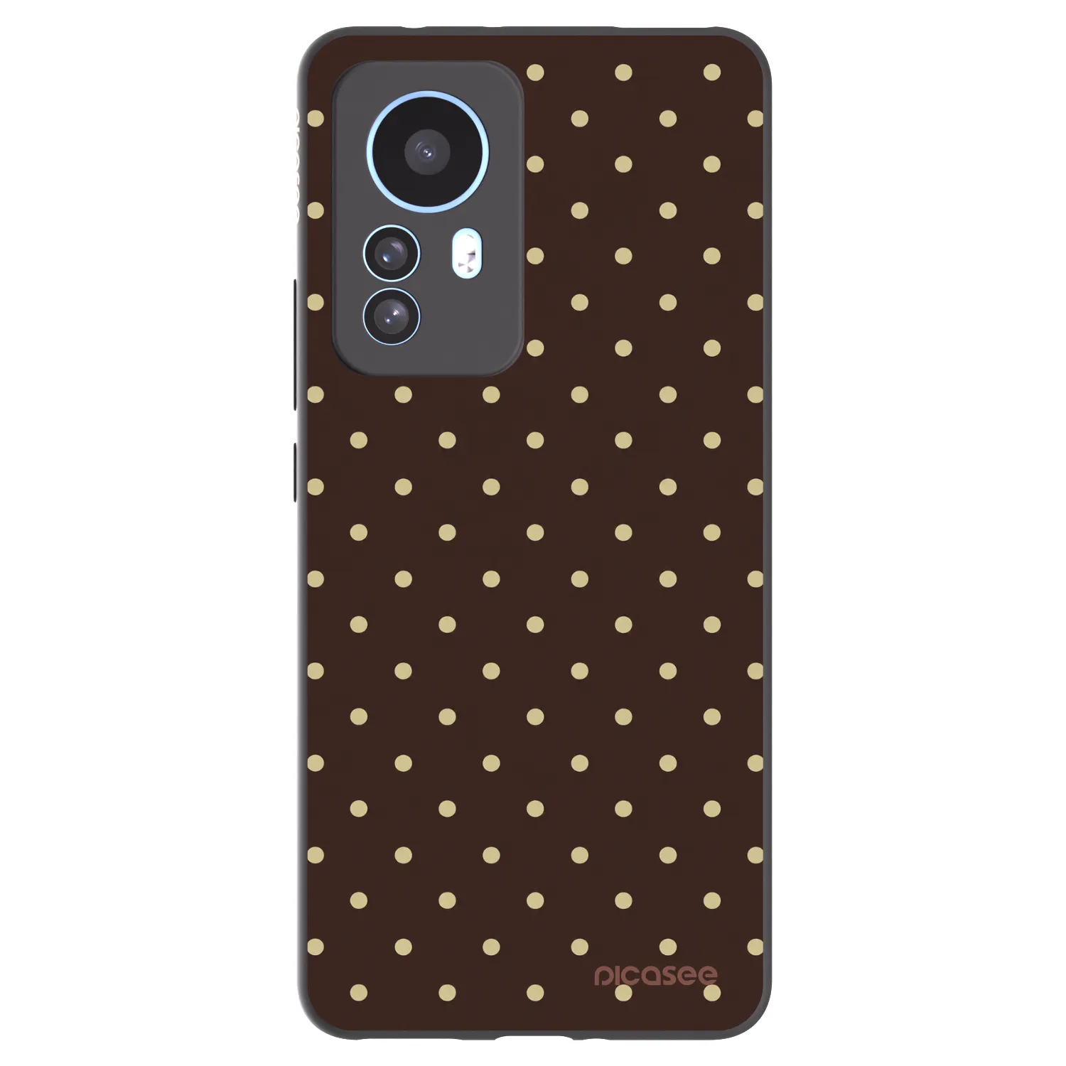 Picasee Xiaomi 12T Hülle - Schwarzes Silikon - Vanilla Dots & Chocolate