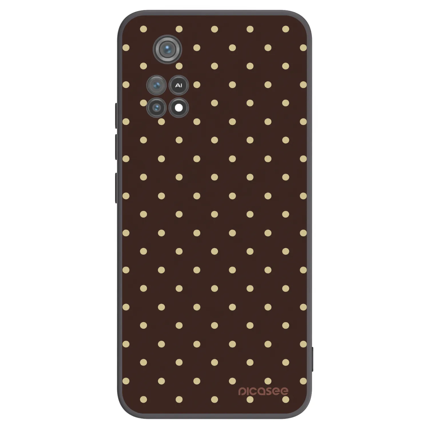 Picasee Xiaomi Poco M4 Pro Hülle - Schwarzes Silikon - Vanilla Dots & Chocolate