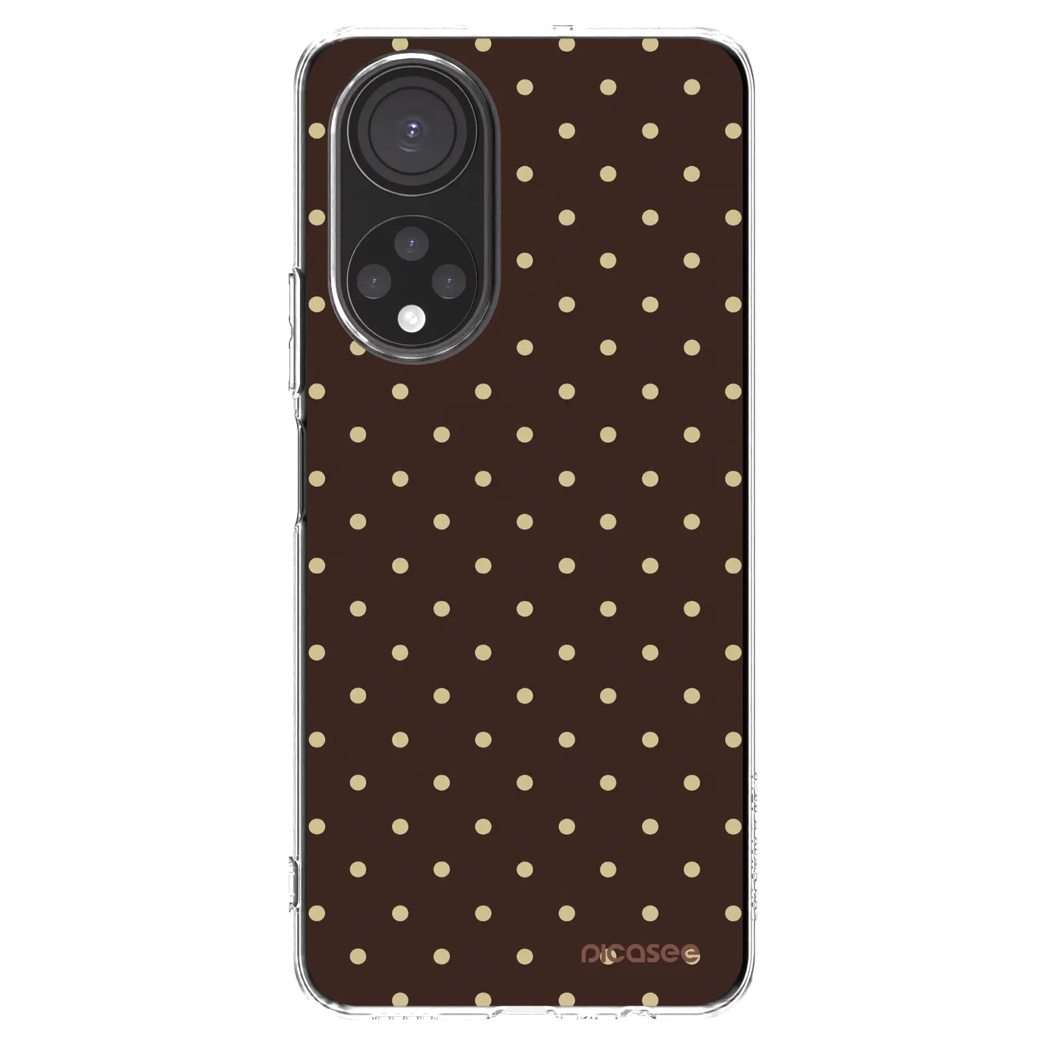 Picasee Honor X7 Hülle - Transparentes Silikon - Vanilla Dots & Chocolate