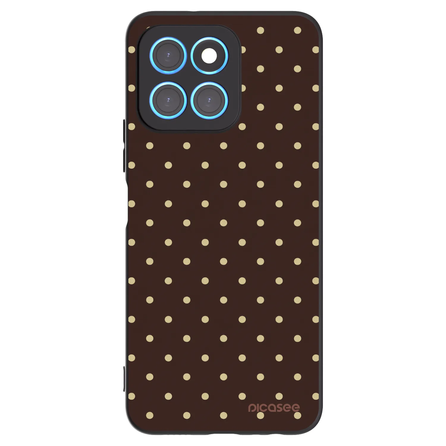 Picasee Honor X6 Hülle - Schwarzes Silikon - Vanilla Dots & Chocolate