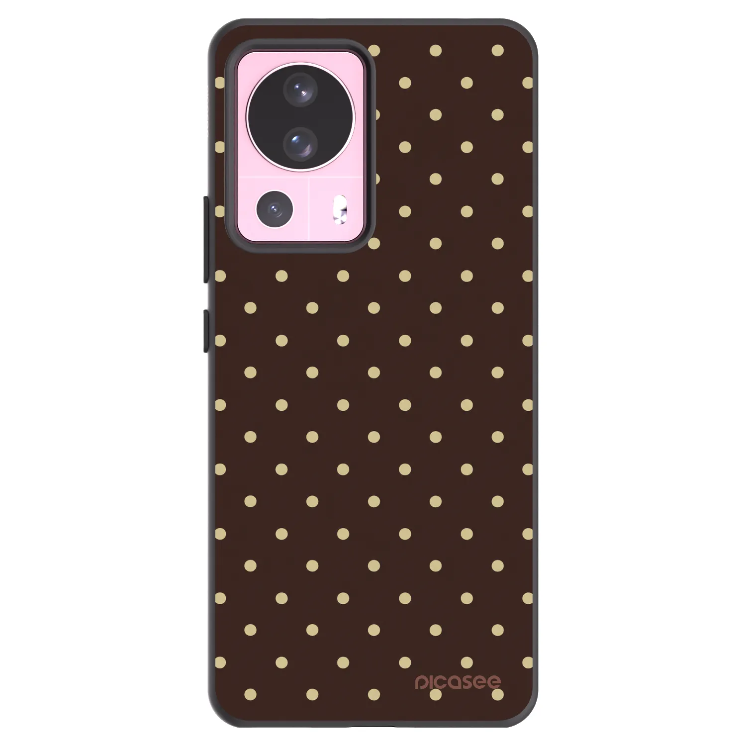 Picasee Xiaomi 13 Lite Hülle - Schwarzes Silikon - Vanilla Dots & Chocolate