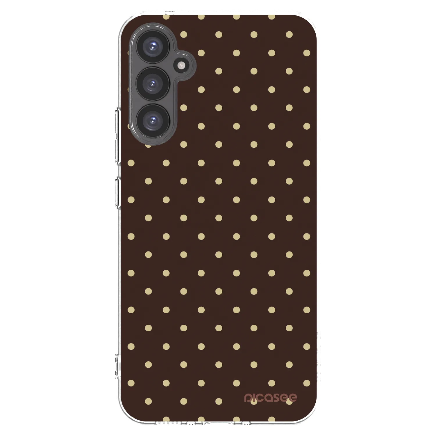 Picasee Samsung Galaxy A34 5G A346B Hülle - Transparentes Silikon - Vanilla Dots & Chocolate