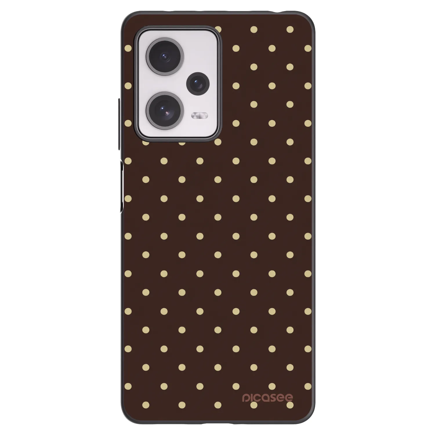 Picasee Xiaomi Redmi Note 12 Pro+ 5G Hülle - Schwarzes Silikon - Vanilla Dots & Chocolate
