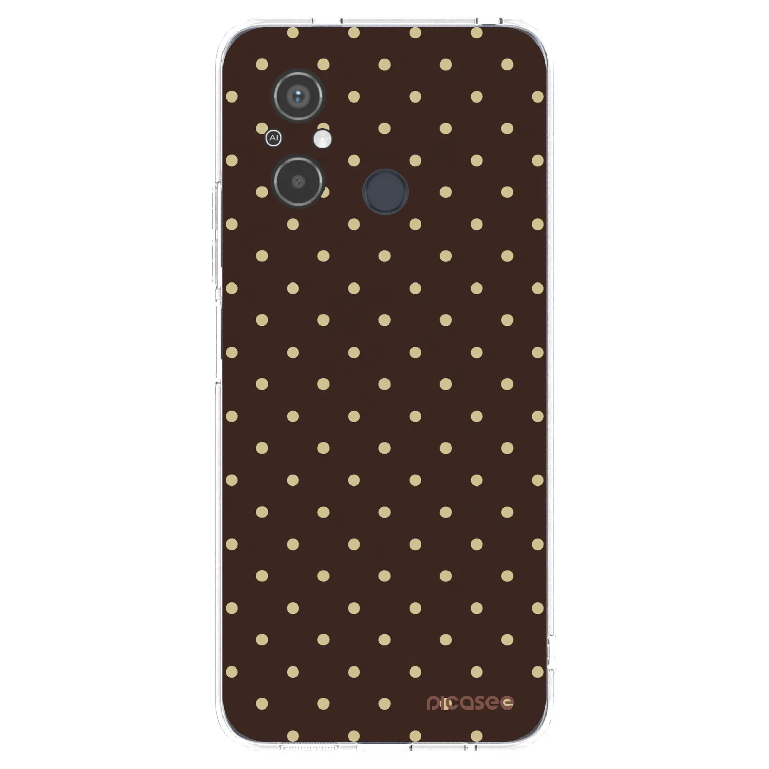 Picasee Xiaomi Redmi 12C Hülle - Transparentes Silikon - Vanilla Dots & Chocolate
