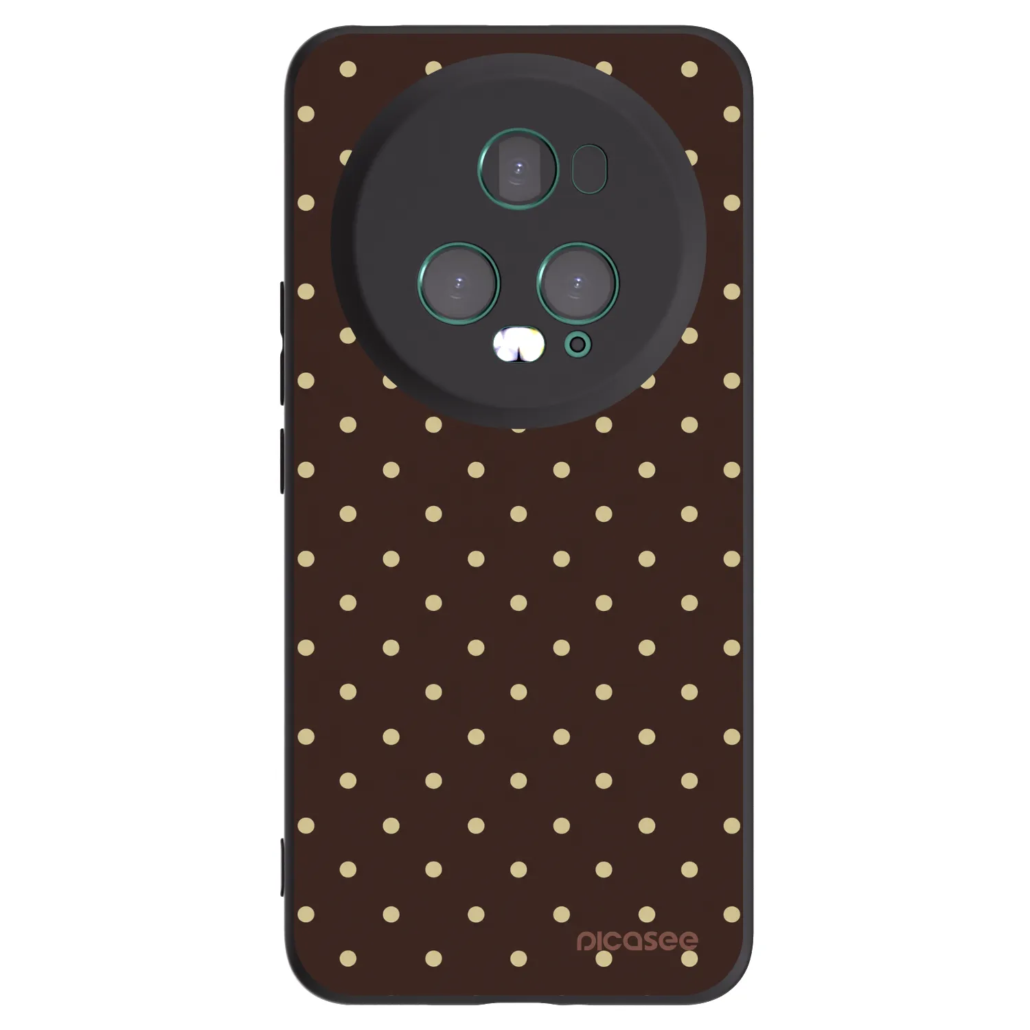 Picasee Honor Magic5 Pro Hülle - Schwarzes Silikon - Vanilla Dots & Chocolate