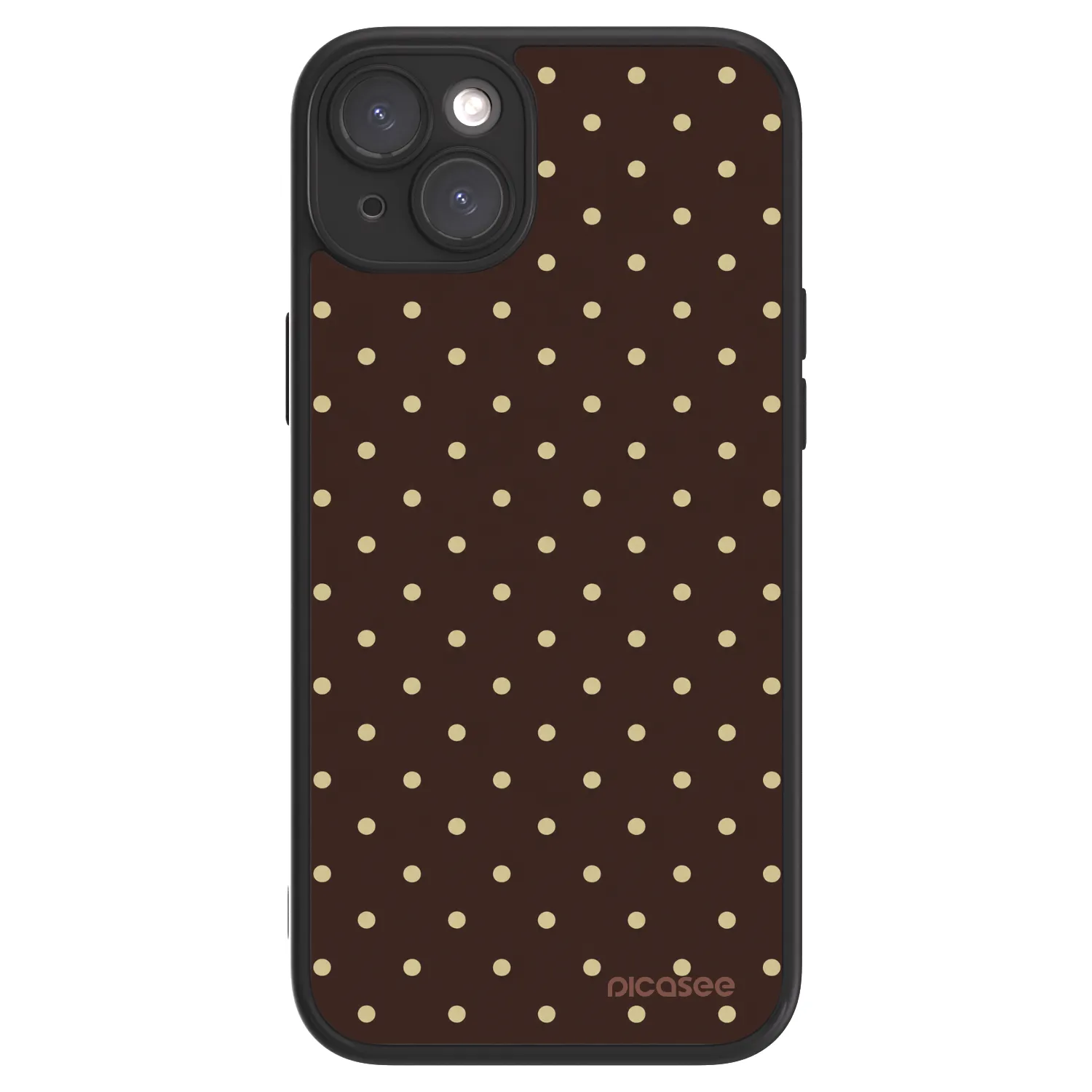 Picasee ULTIMATE CASE MagSafe für Apple iPhone 15 Plus - Vanilla Dots & Chocolate