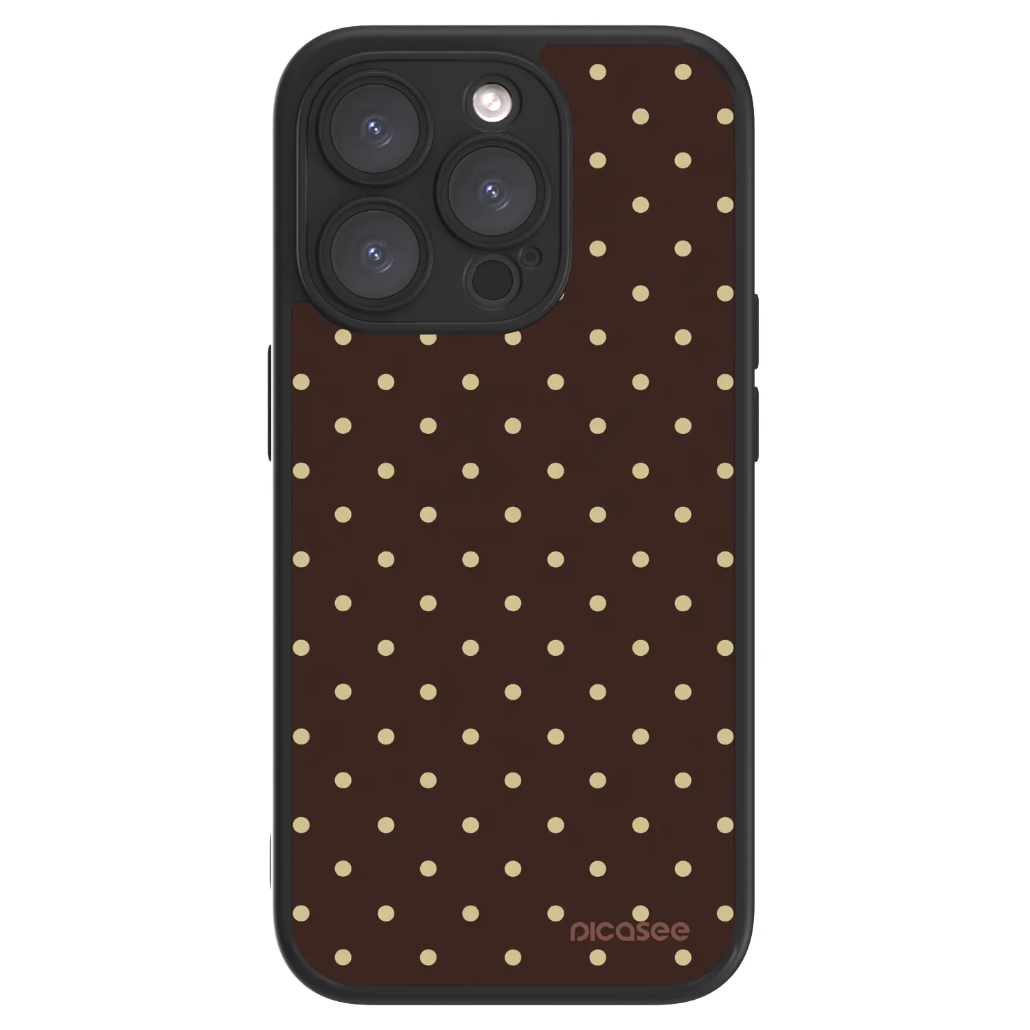 Picasee ULTIMATE CASE MagSafe für Apple iPhone 15 Pro - Vanilla Dots & Chocolate