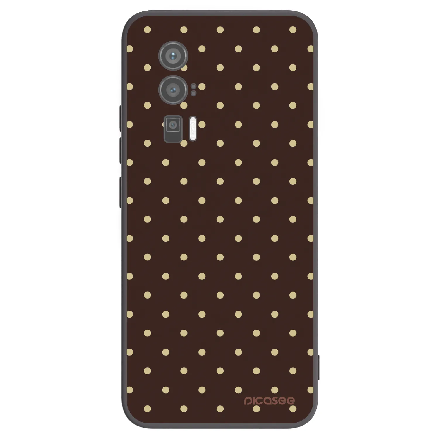 Picasee Xiaomi Poco F5 Pro 5G Hülle - Schwarzes Silikon - Vanilla Dots & Chocolate