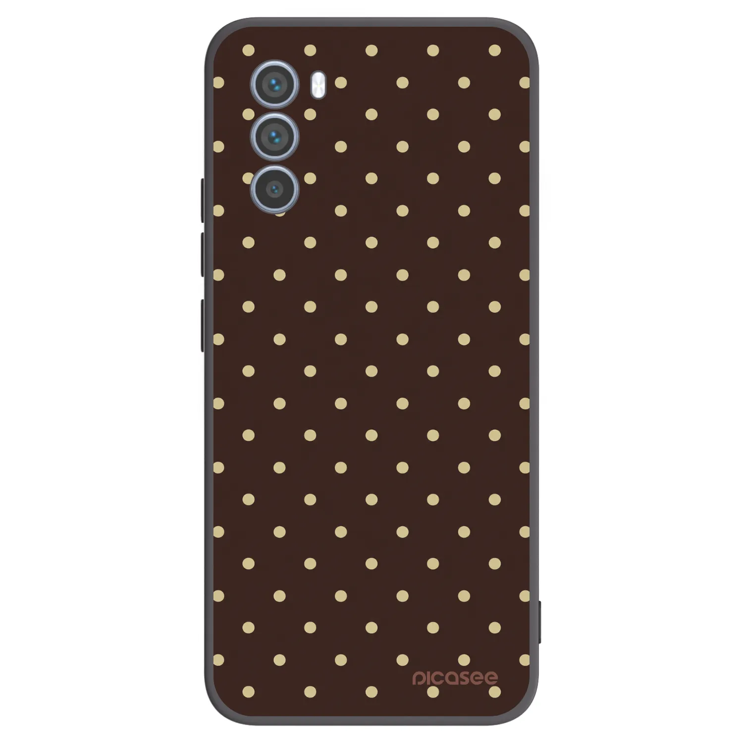 Picasee Motorola Moto G62 Hülle - Schwarzes Silikon - Vanilla Dots & Chocolate
