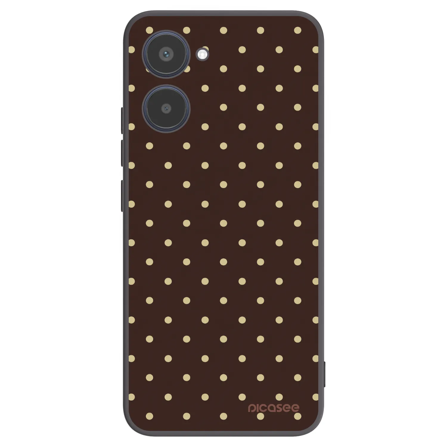 Picasee Realme 10 4G Hülle - Schwarzes Silikon - Vanilla Dots & Chocolate