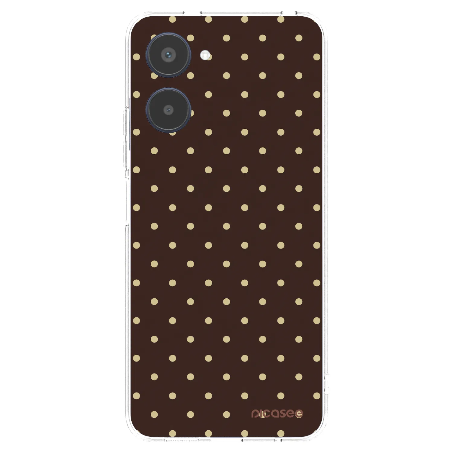Picasee Realme 10 4G Hülle - Transparentes Silikon - Vanilla Dots & Chocolate