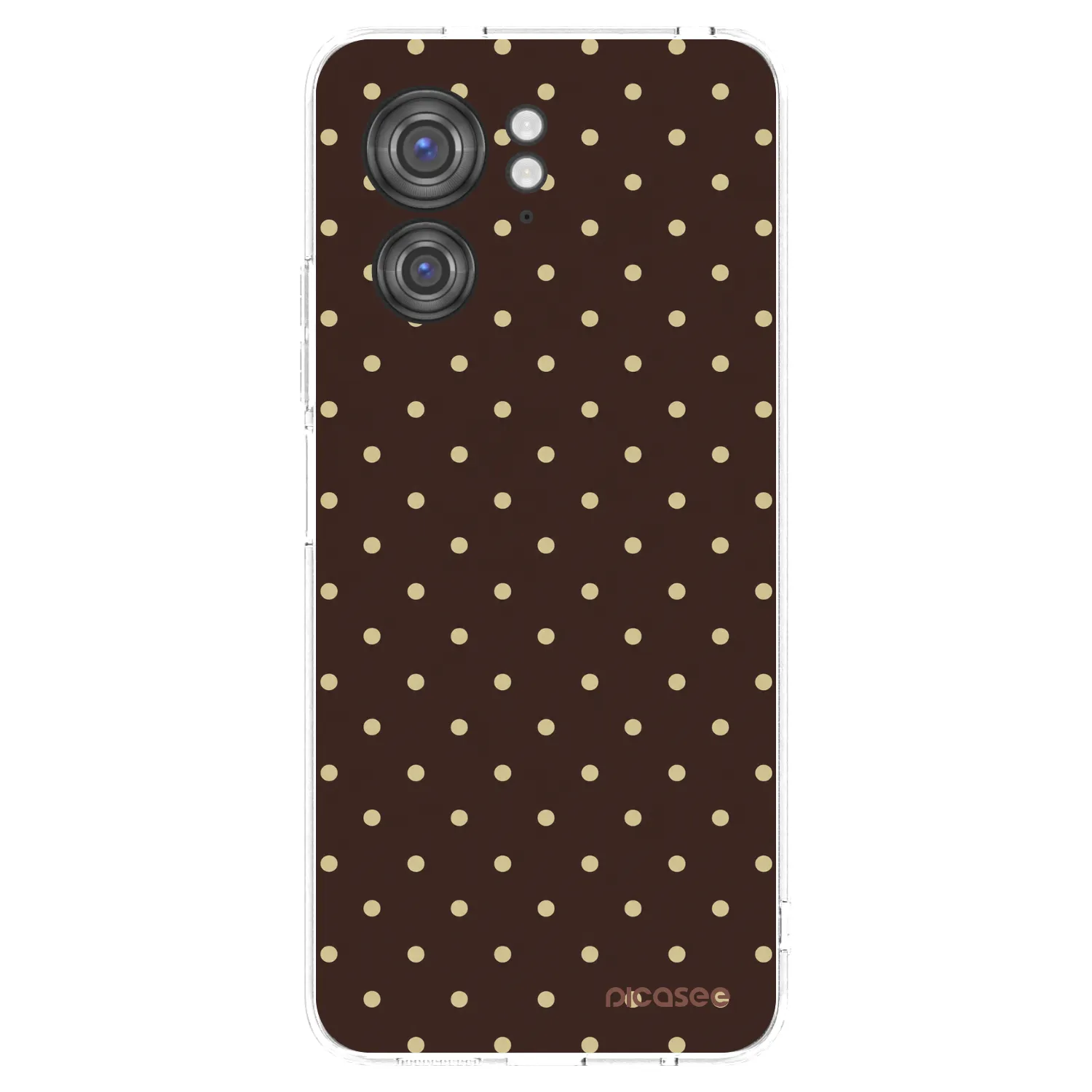 Picasee Motorola Edge 40 Hülle - Transparentes Silikon - Vanilla Dots & Chocolate