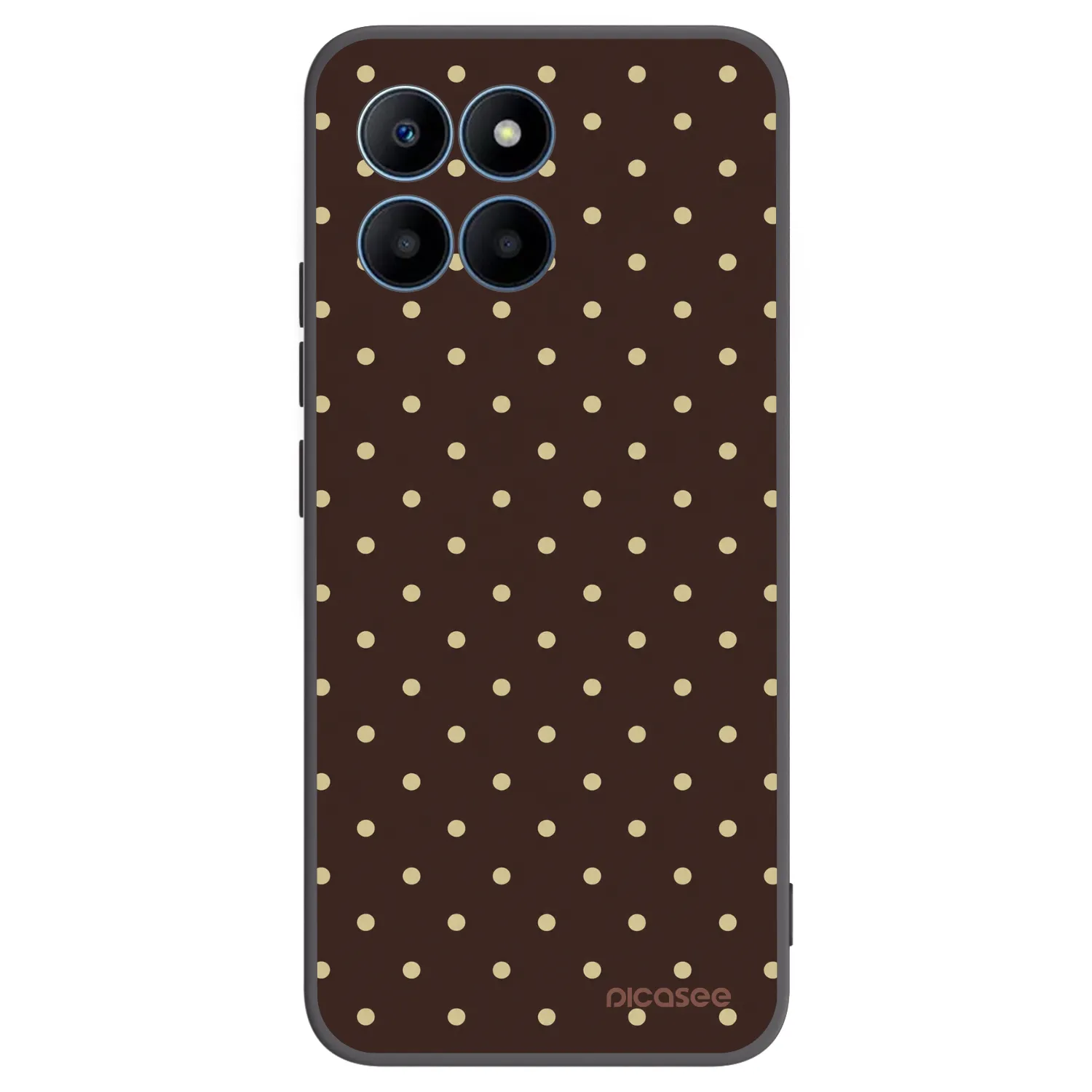 Picasee Honor 70 Lite Hülle - Schwarzes Silikon - Vanilla Dots & Chocolate
