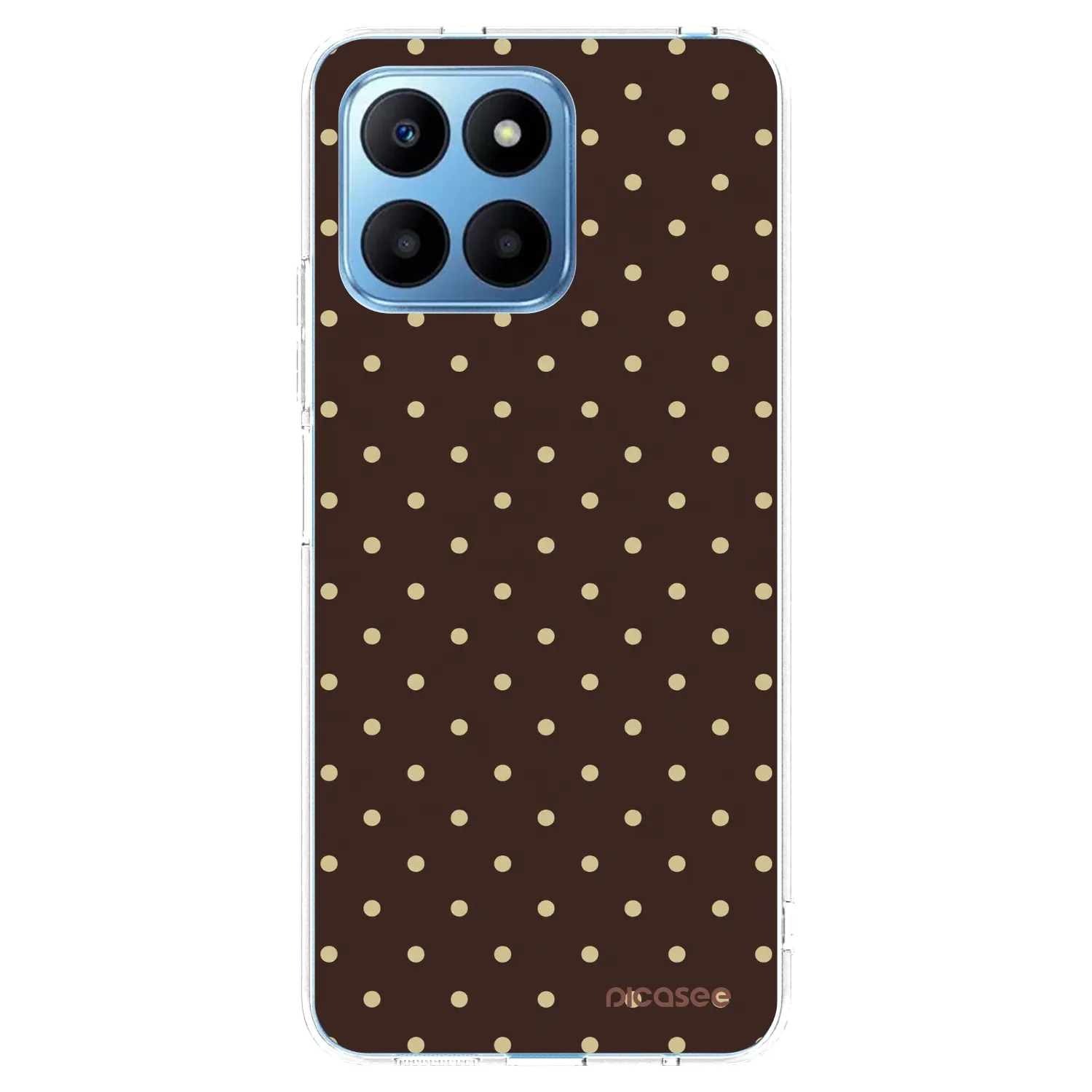 Picasee Honor 70 Lite Hülle - Transparentes Silikon - Vanilla Dots & Chocolate
