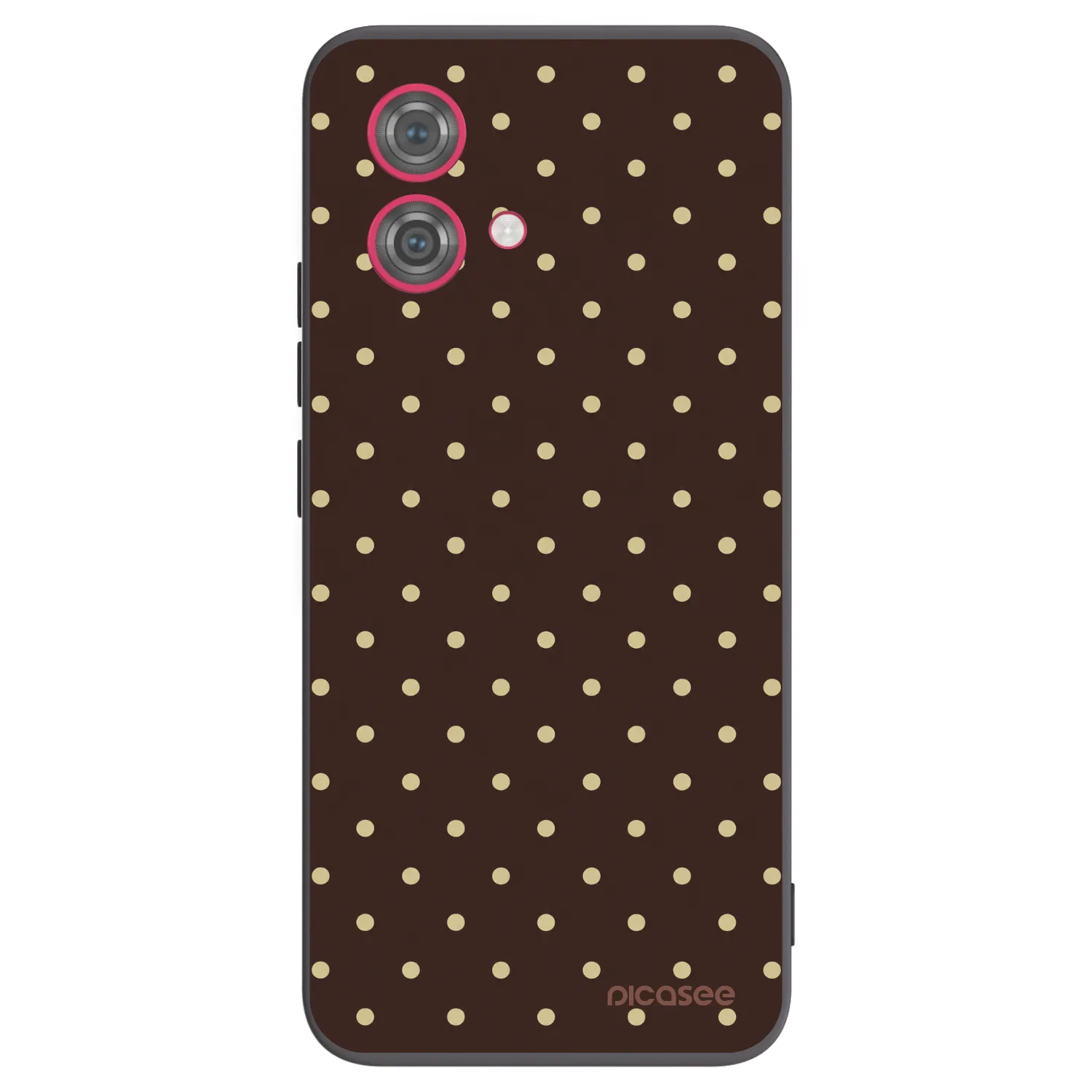 Picasee Motorola Moto G84 5G Hülle - Schwarzes Silikon - Vanilla Dots & Chocolate