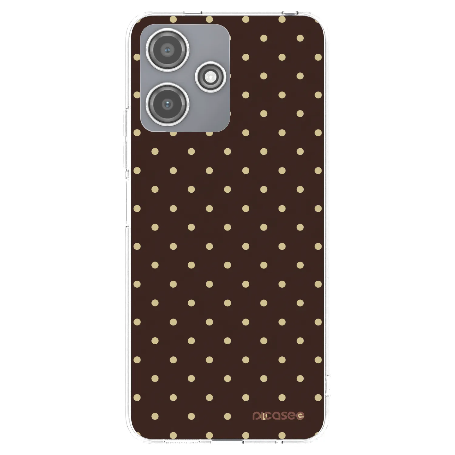 Picasee Xiaomi Redmi 12 5G Hülle - Transparentes Silikon - Vanilla Dots & Chocolate