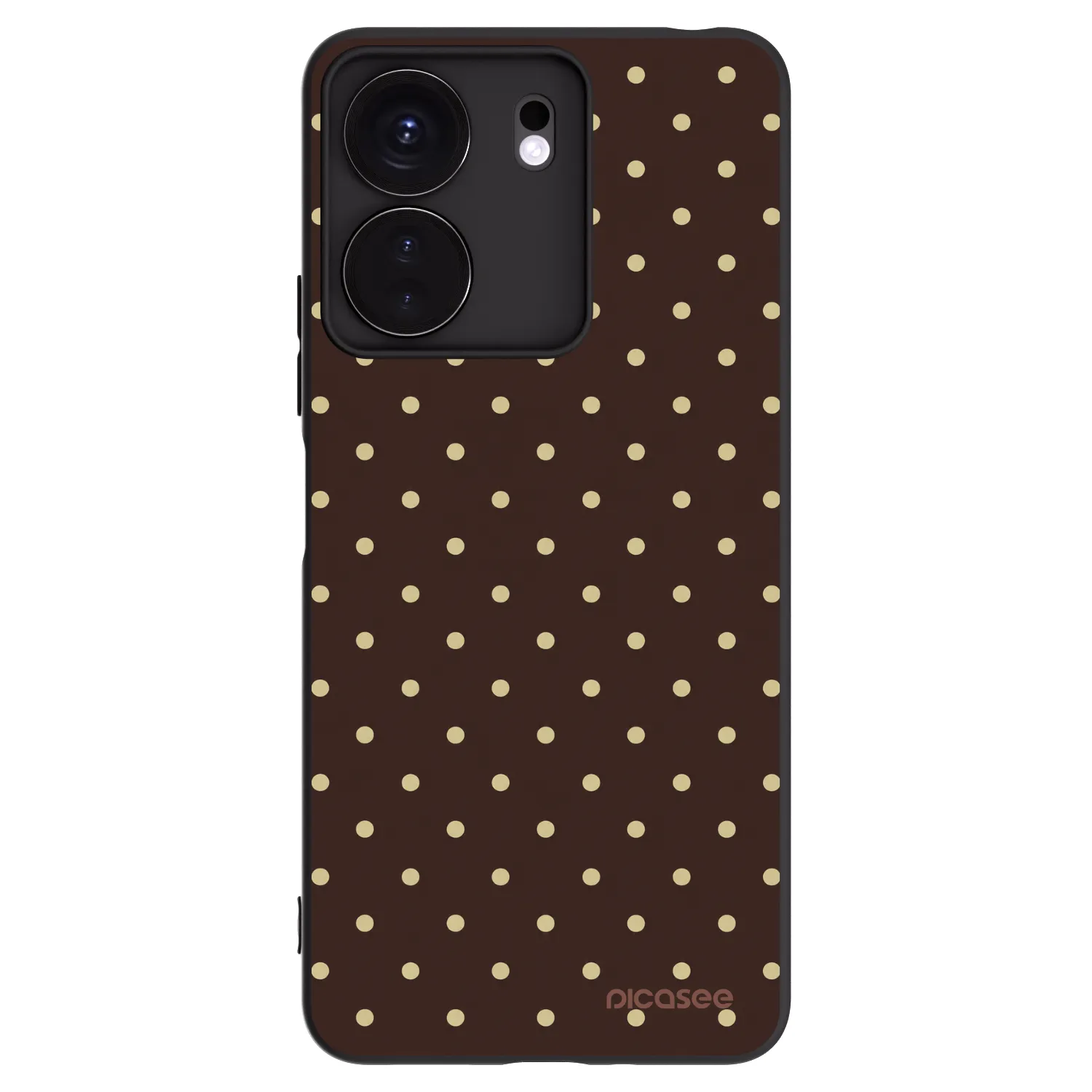 Picasee Xiaomi Redmi 13C 4G Hülle - Schwarzes Silikon - Vanilla Dots & Chocolate