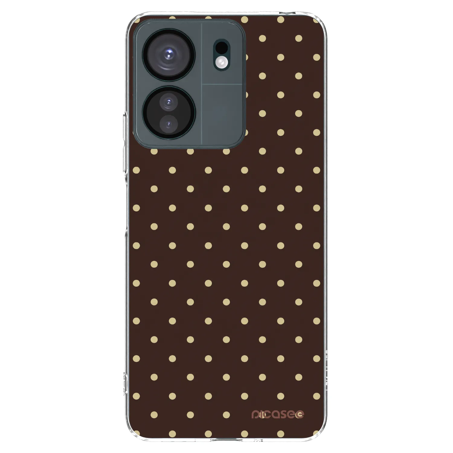 Picasee Xiaomi Redmi 13C 4G Hülle - Transparentes Silikon - Vanilla Dots & Chocolate