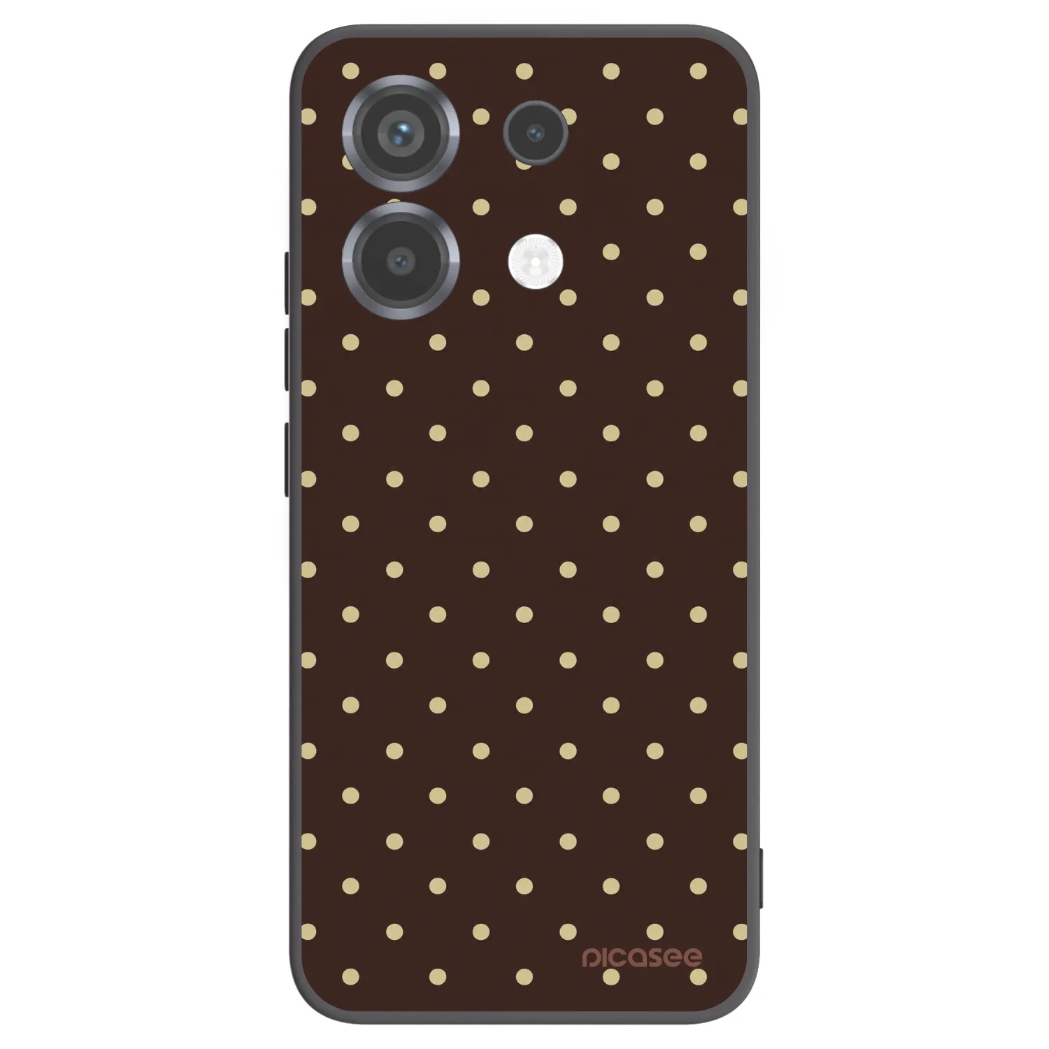 Picasee Xiaomi Poco X6 Hülle - Schwarzes Silikon - Vanilla Dots & Chocolate