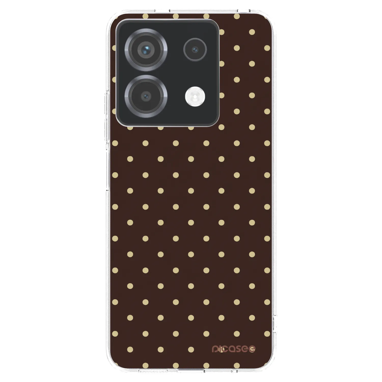 Picasee Xiaomi Poco X6 Hülle - Transparentes Silikon - Vanilla Dots & Chocolate