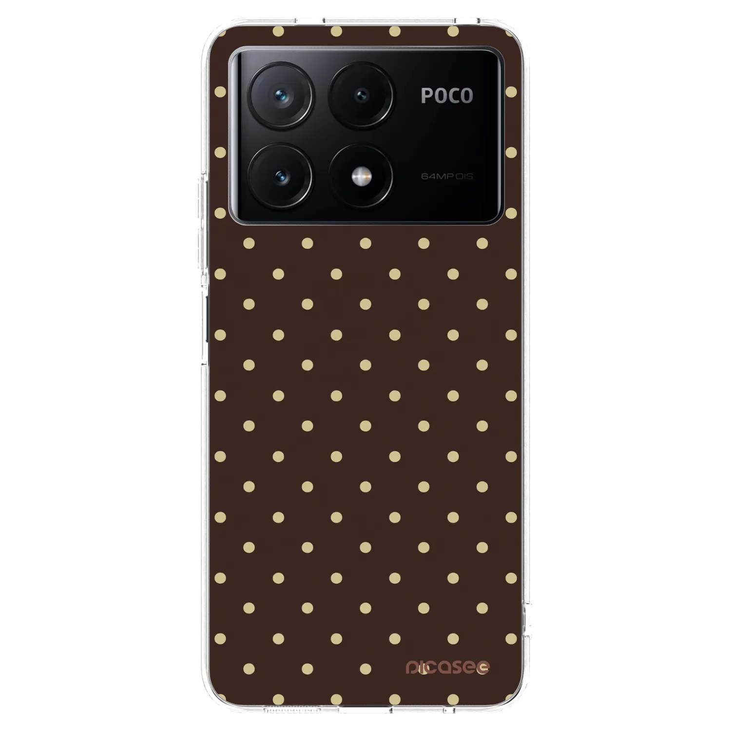 Picasee Xiaomi Poco X6 Pro Hülle - Transparentes Silikon - Vanilla Dots & Chocolate