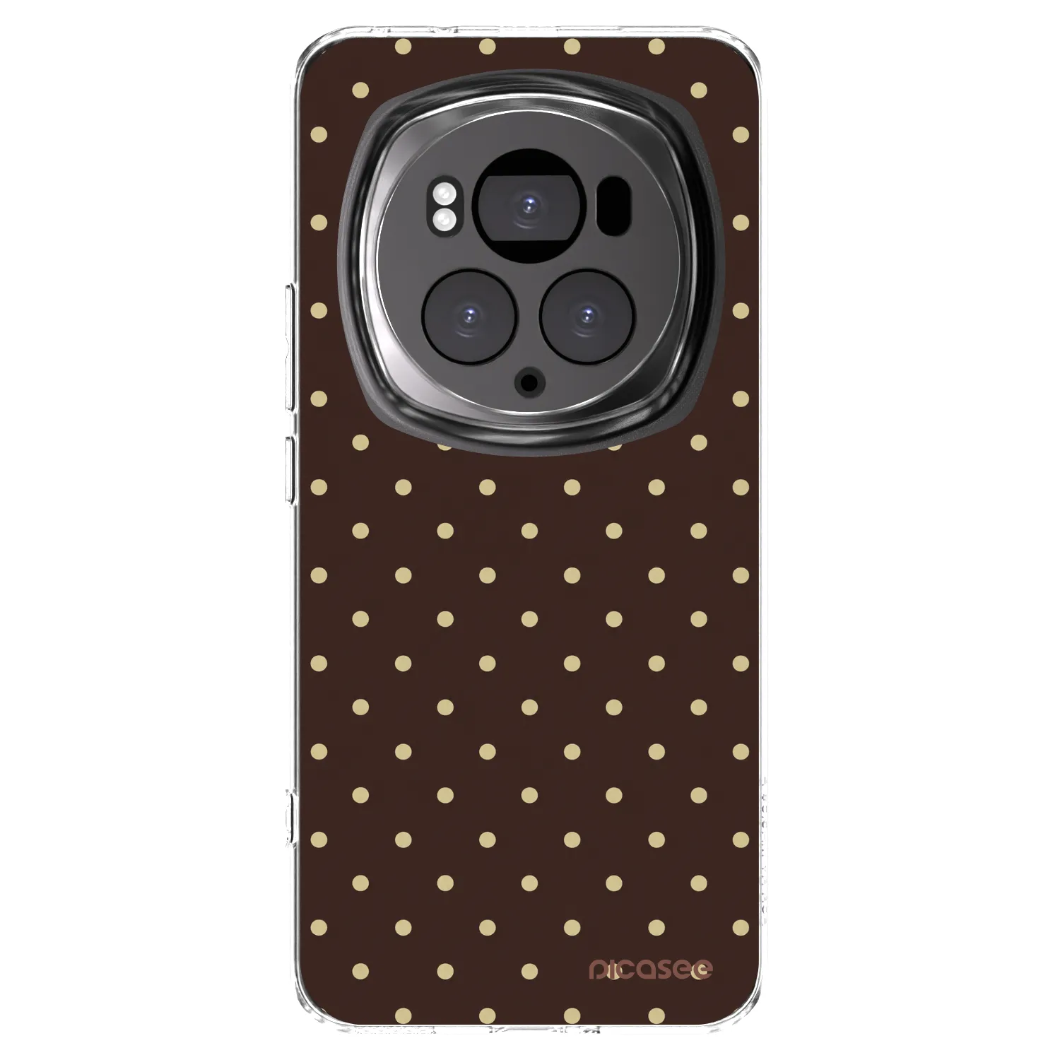 Picasee Honor Magic6 Pro Hülle - Transparentes Silikon - Vanilla Dots & Chocolate