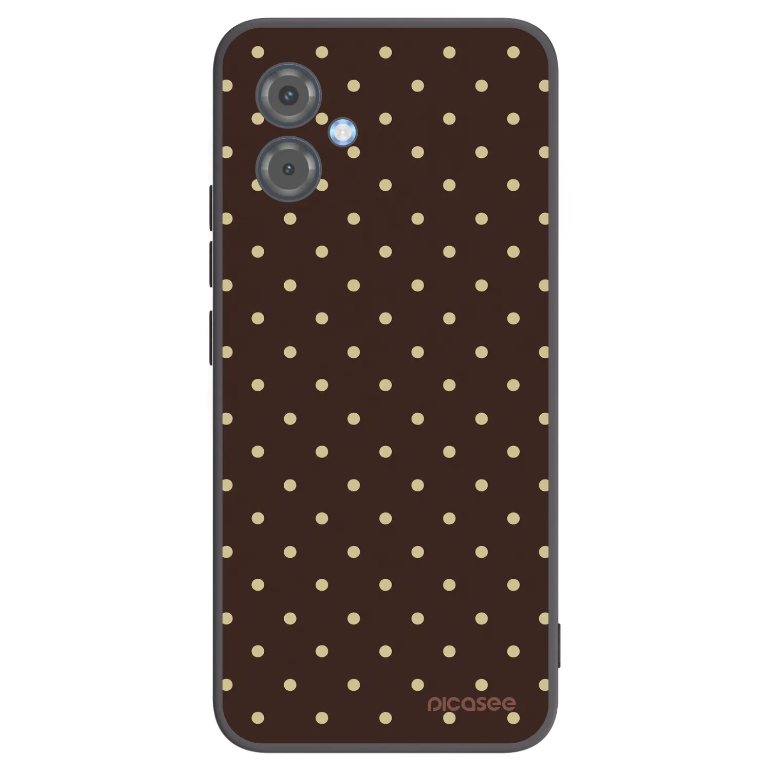 Picasee Motorola Moto G14 Hülle - Schwarzes Silikon - Vanilla Dots & Chocolate