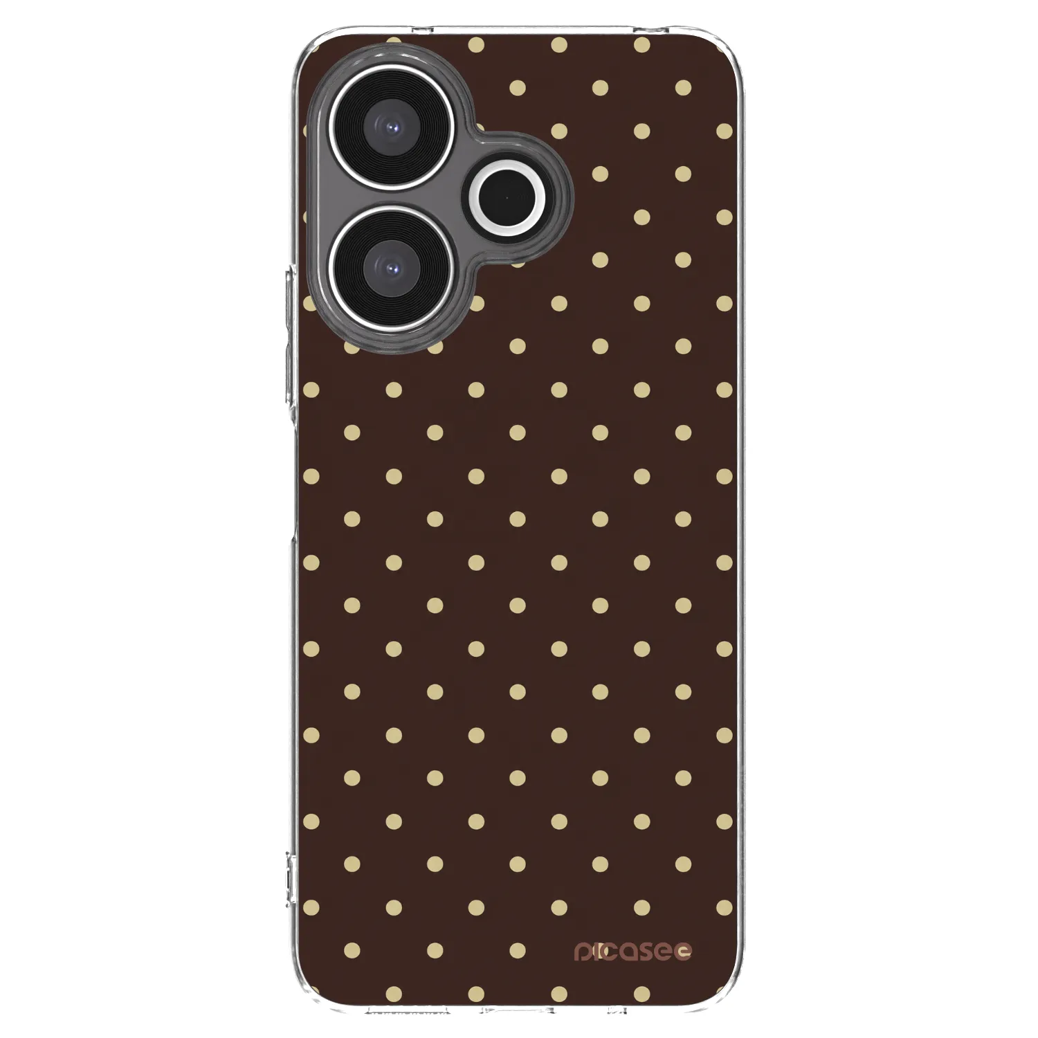 Picasee Xiaomi Redmi 13 4G Hülle - Transparentes Silikon - Vanilla Dots & Chocolate