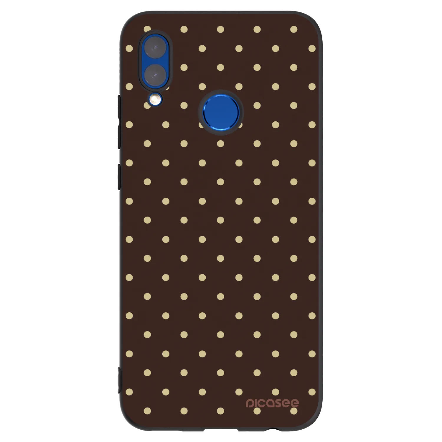 Picasee Huawei P Smart 2019 Hülle - Schwarzes Silikon - Vanilla Dots & Chocolate