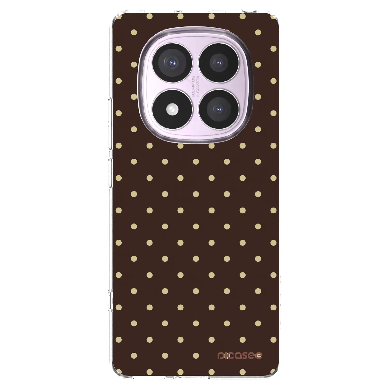 Picasee Xiaomi Redmi Note 14 Pro 5G Hülle - Transparentes Silikon - Vanilla Dots & Chocolate