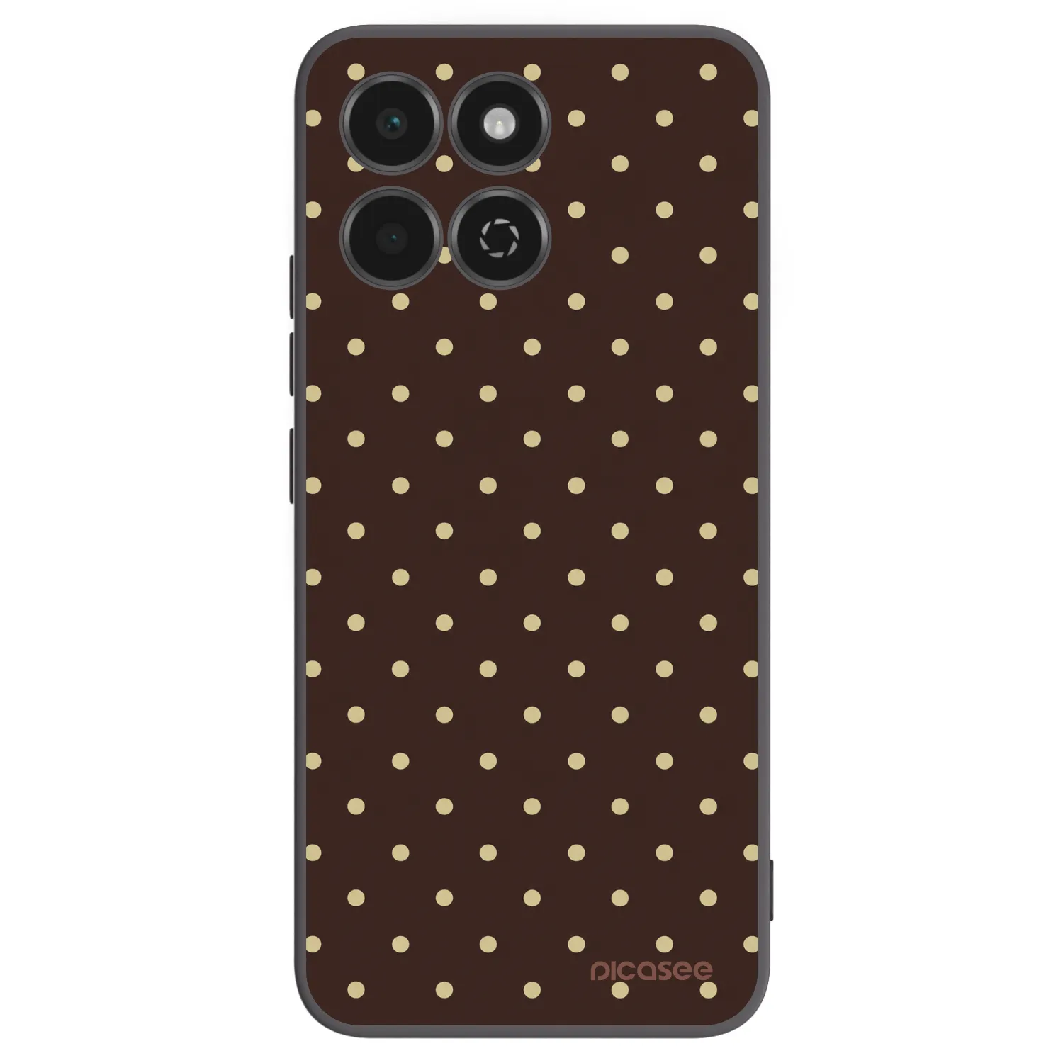 Picasee Honor 200 Smart 5G Hülle - Schwarzes Silikon - Vanilla Dots & Chocolate