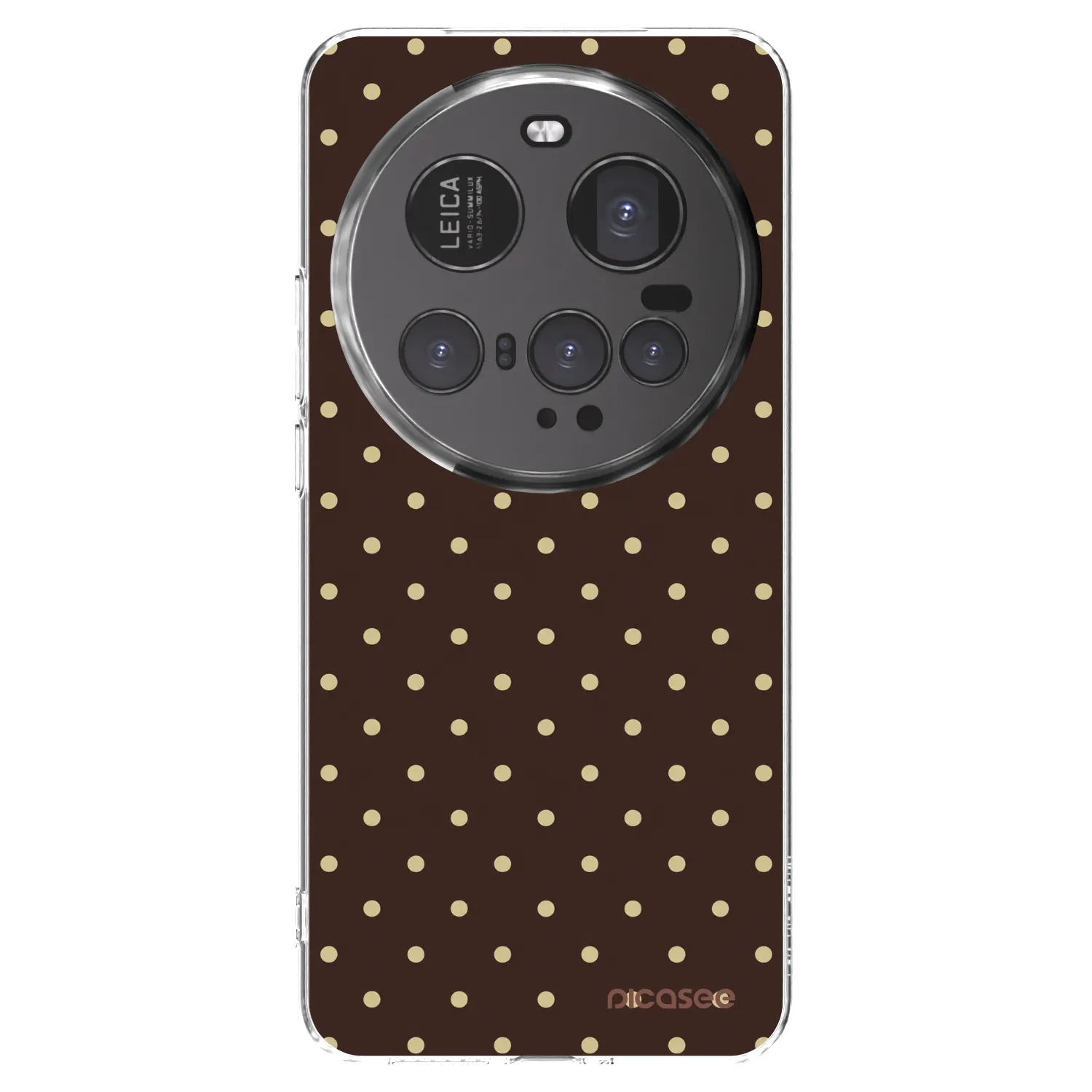 Picasee Xiaomi 15 Ultra Hülle - Transparentes Silikon - Vanilla Dots & Chocolate