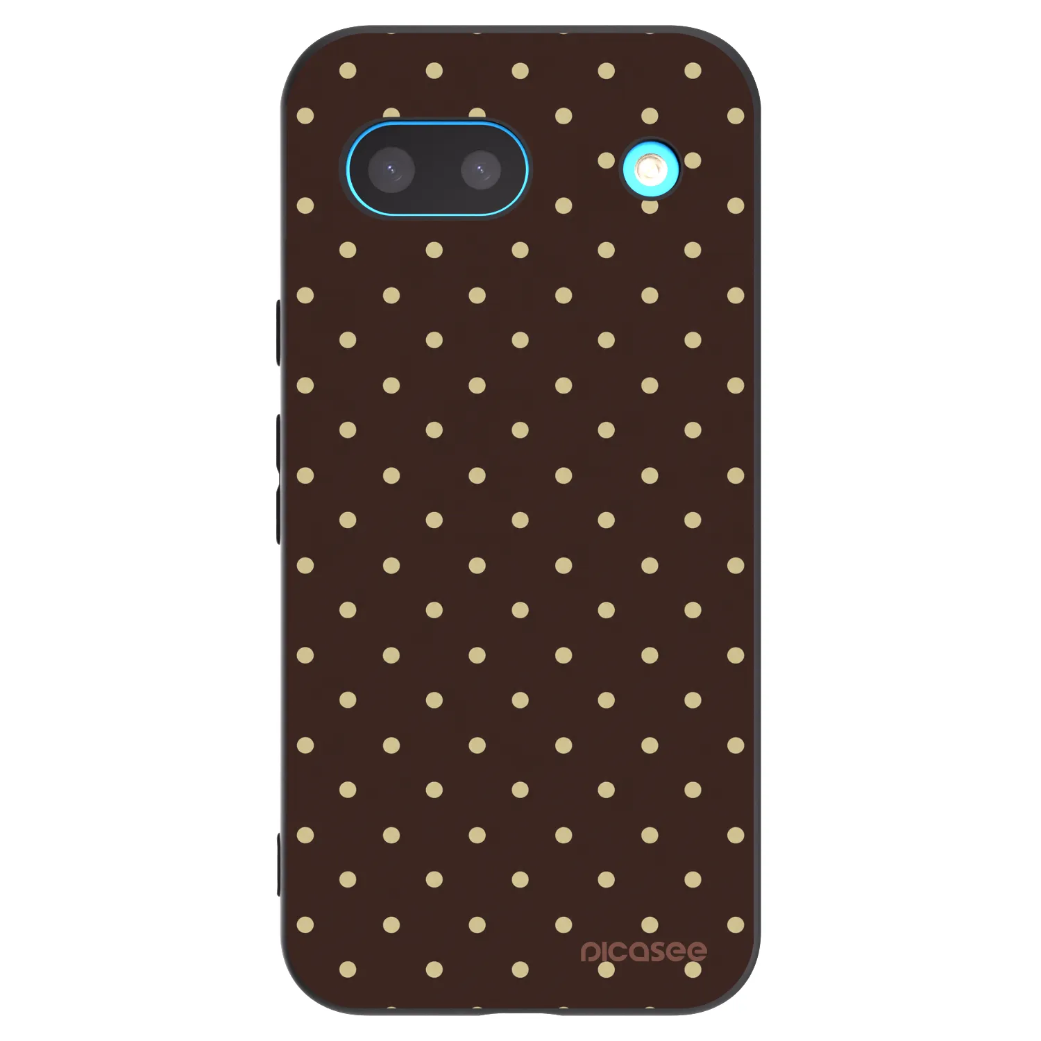 Picasee Google Pixel 8 Hülle - Schwarzes Silikon - Vanilla Dots & Chocolate