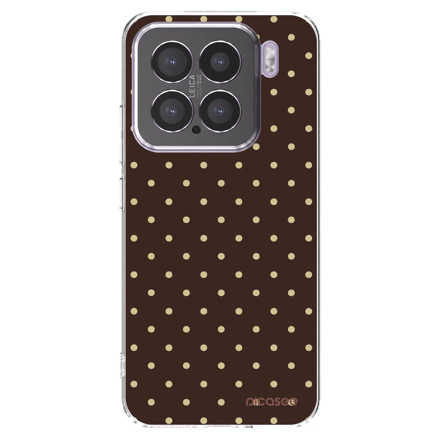 Picasee Xiaomi 15 Hülle - Transparentes Silikon - Vanilla Dots & Chocolate
