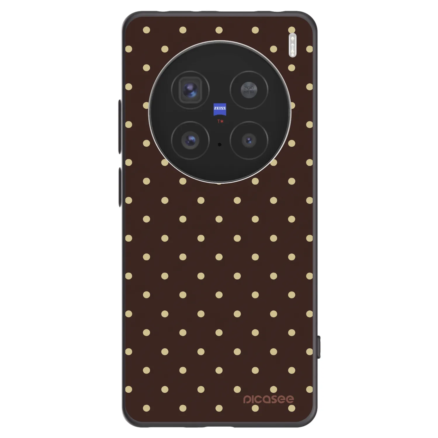 Picasee Vivo X200 Pro Hülle - Schwarzes Silikon - Vanilla Dots & Chocolate