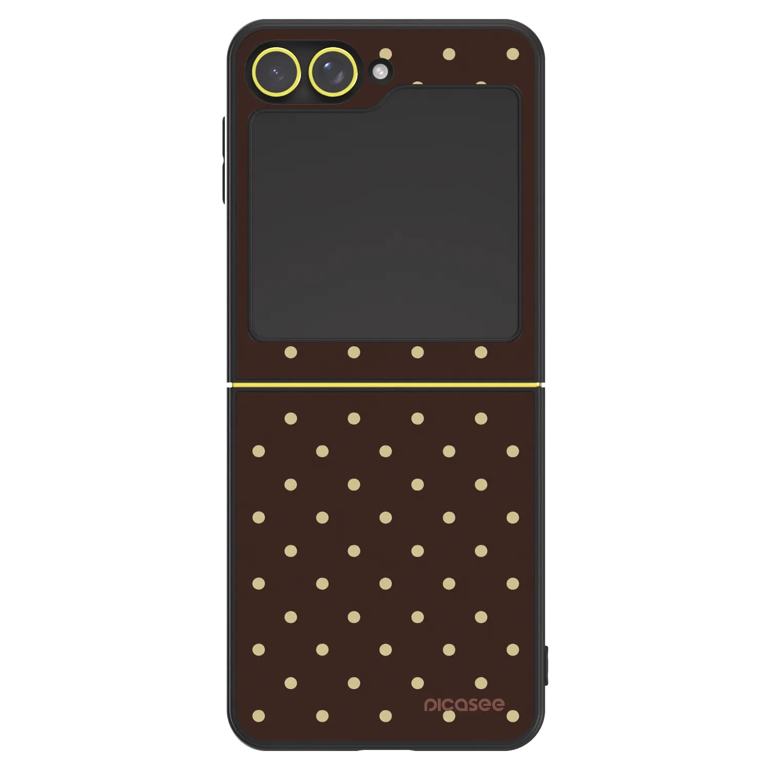 Picasee ULTIMATE CASE für Samsung Galaxy Z Flip5 5G - Vanilla Dots & Chocolate