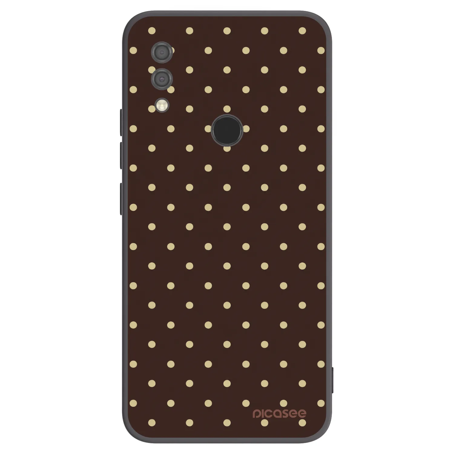 Picasee Xiaomi Redmi 7 Hülle - Schwarzes Silikon - Vanilla Dots & Chocolate