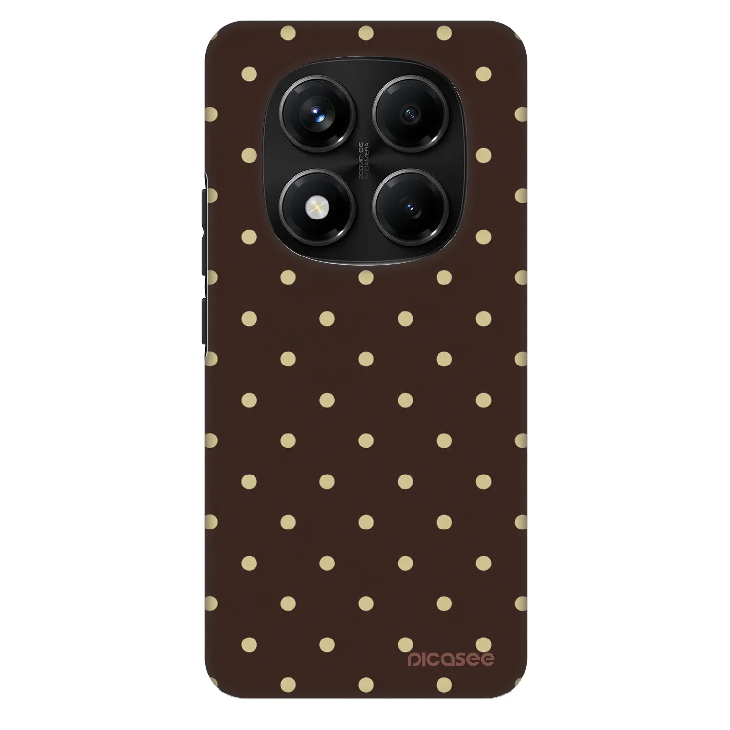 Picasee Fashion Case für Xiaomi Redmi Note 14 Pro+ 5G - Vanilla Dots & Chocolate