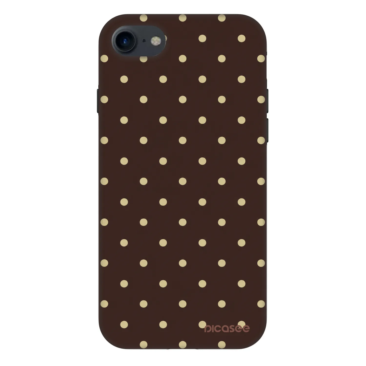 Picasee Fashion Case für Apple iPhone SE 2022 - Vanilla Dots & Chocolate
