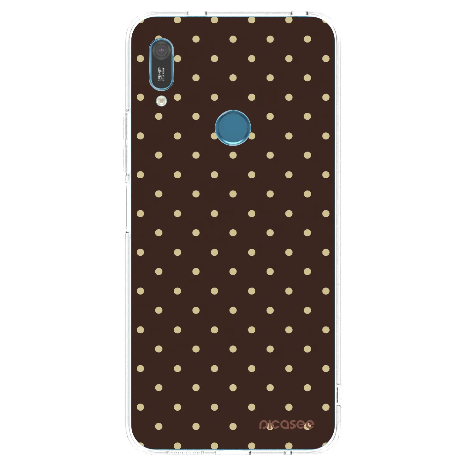 Picasee Huawei Y6 2019 Hülle - Transparentes Silikon - Vanilla Dots & Chocolate