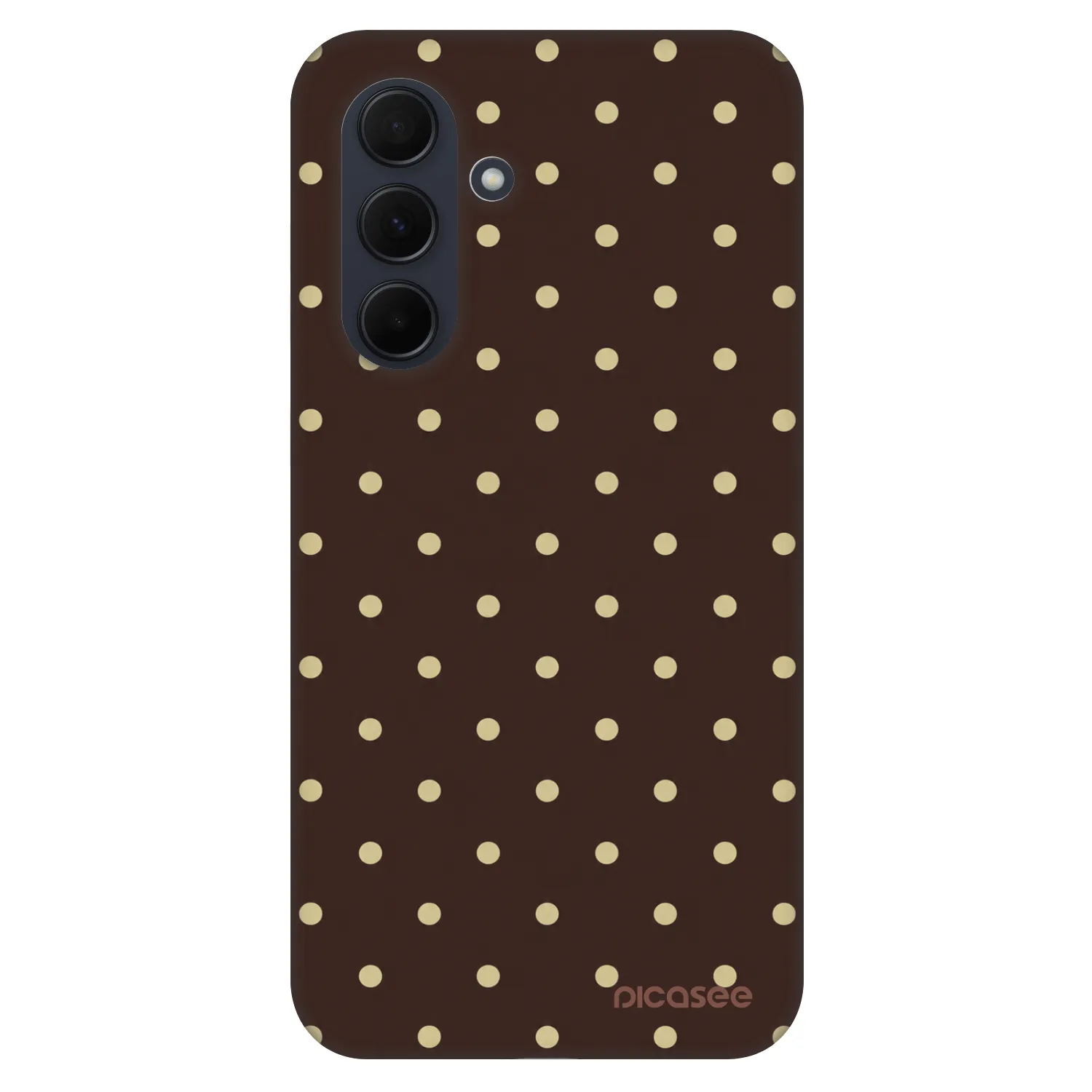 Picasee Fashion Case für Samsung Galaxy A35 5G A356B - Vanilla Dots & Chocolate