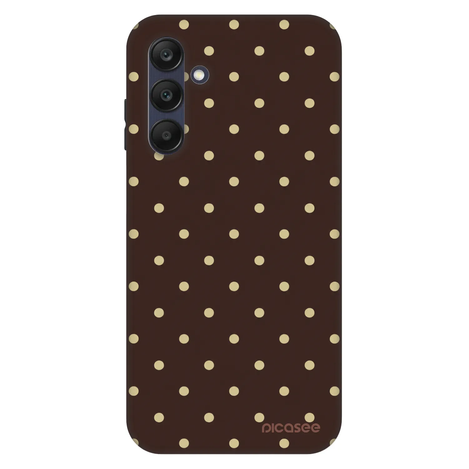 Picasee Fashion Case für Samsung Galaxy A25 A256B 5G - Vanilla Dots & Chocolate
